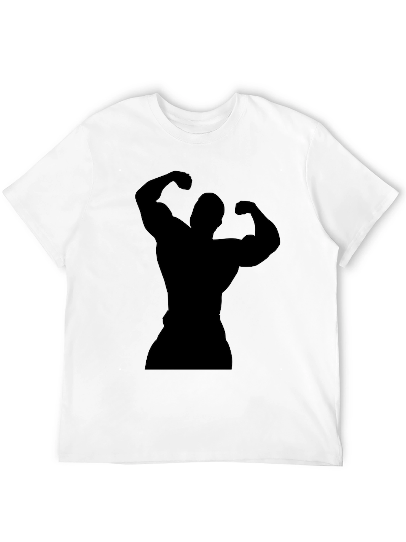 Black Bodybuilder Silhouette T-Shirt
