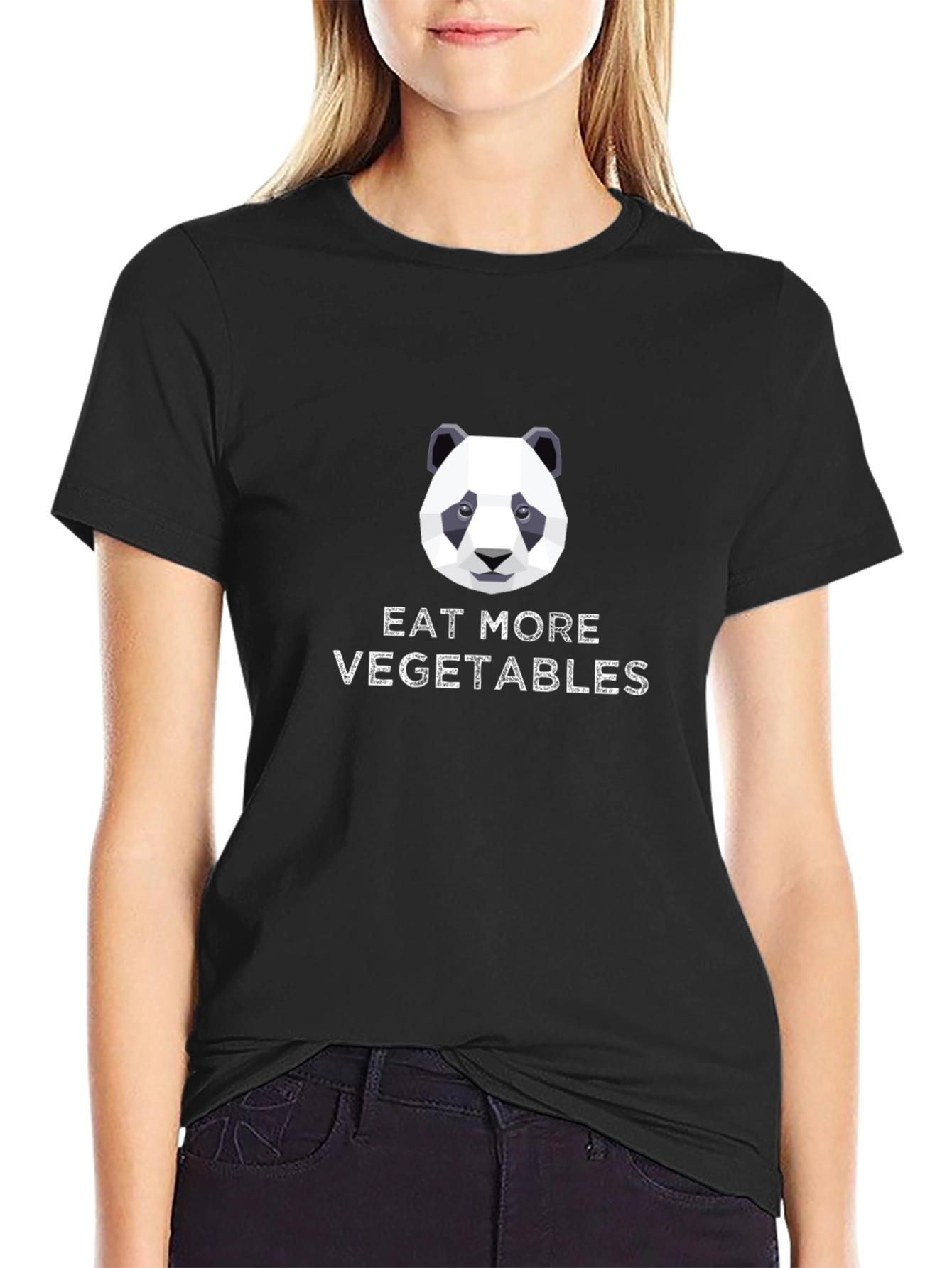 Eat More Vegetables Panda T-Shirt
