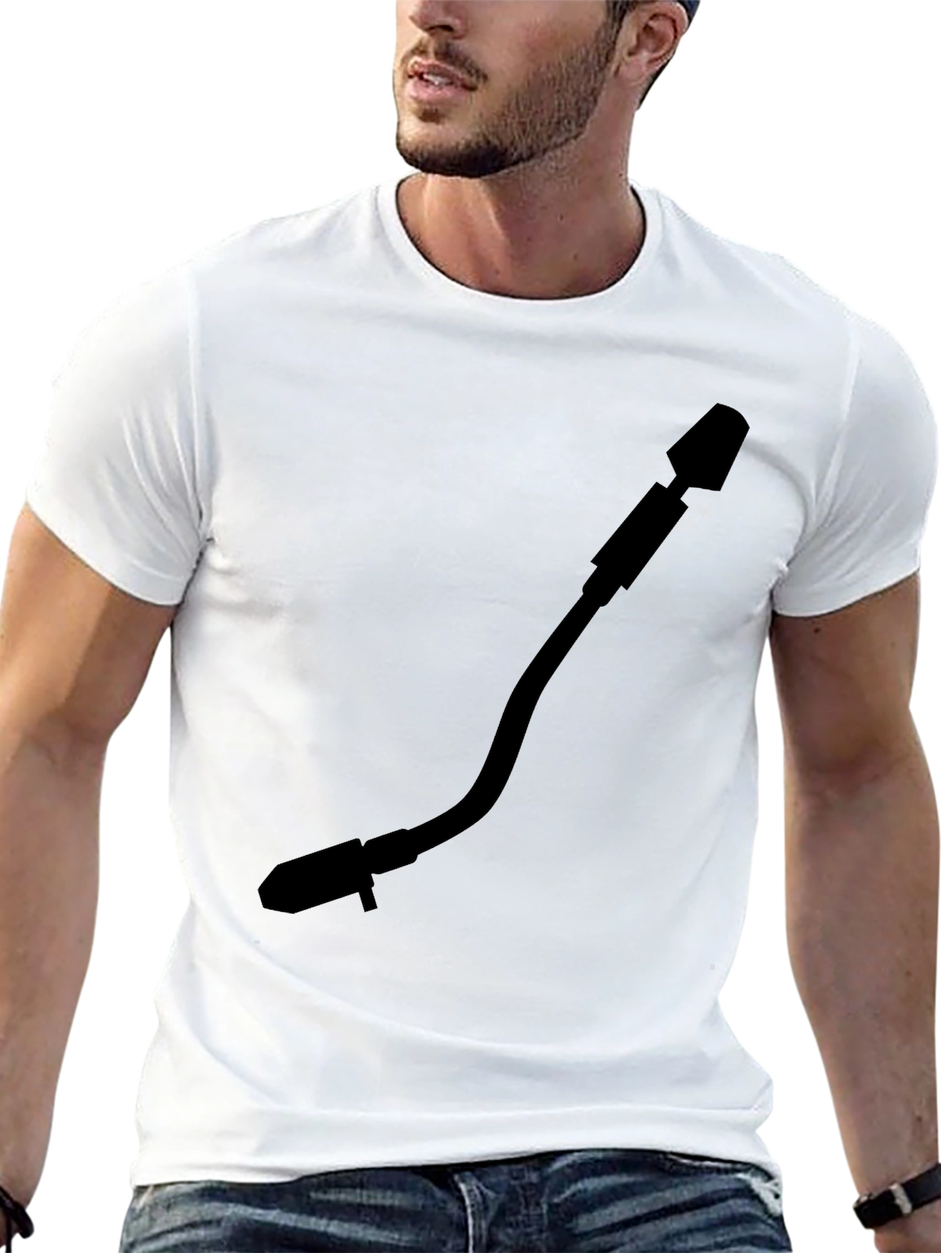 Cool DJ Turntable Arm Graphic T-Shirt - Unisex
