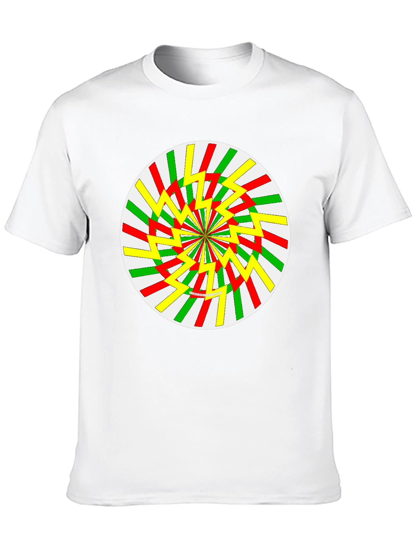Retro Swirl Graphic Tee - Black