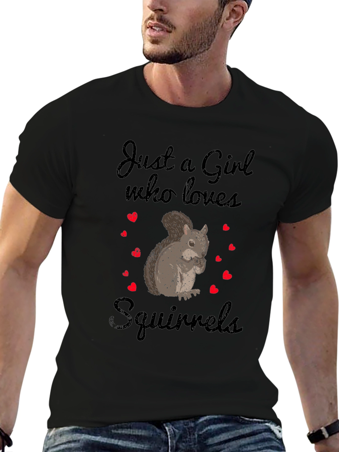Just A Girl Who Loves Squirrels Graphic Tee