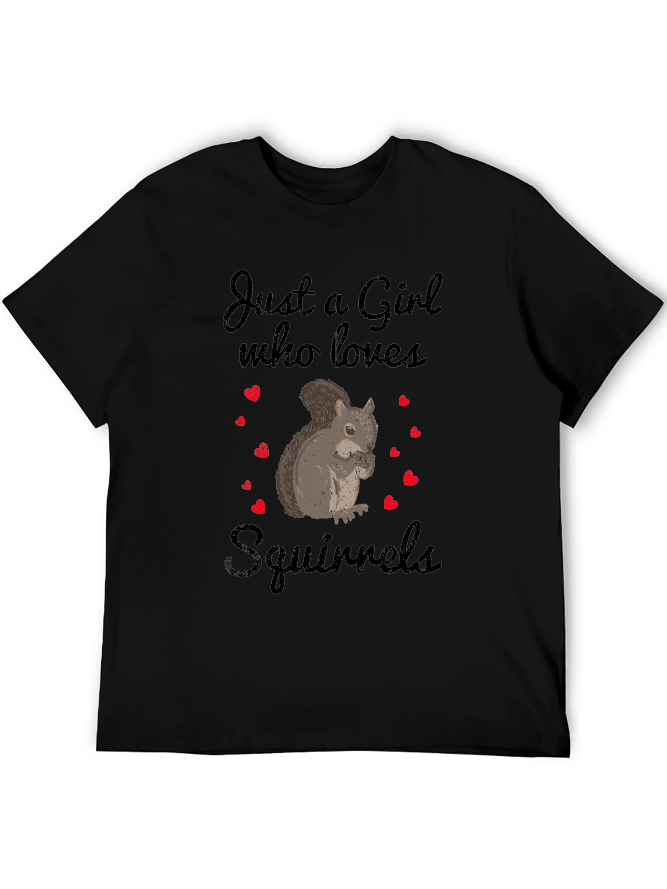 Just A Girl Who Loves Squirrels Graphic Tee