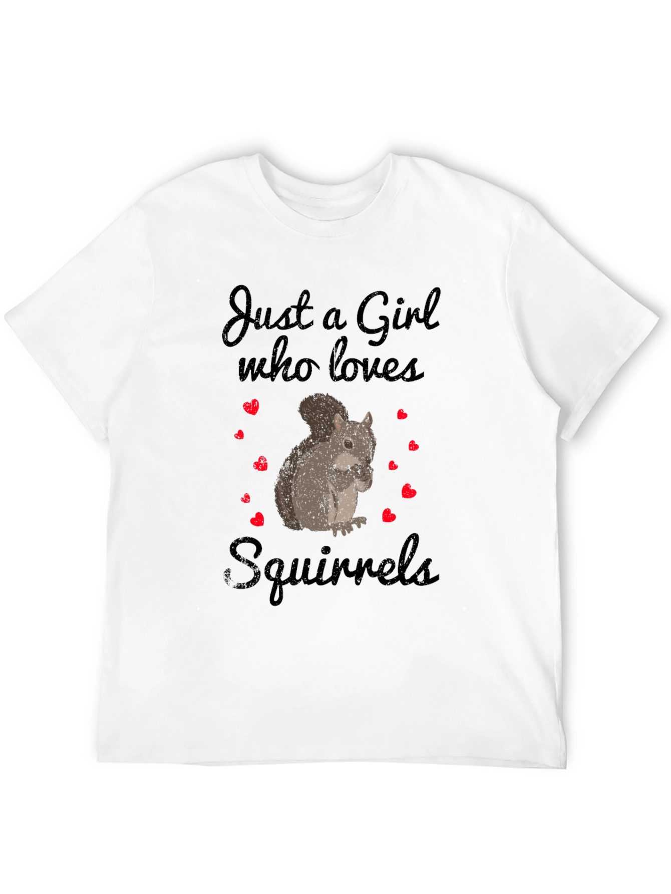 Just A Girl Who Loves Squirrels Graphic Tee