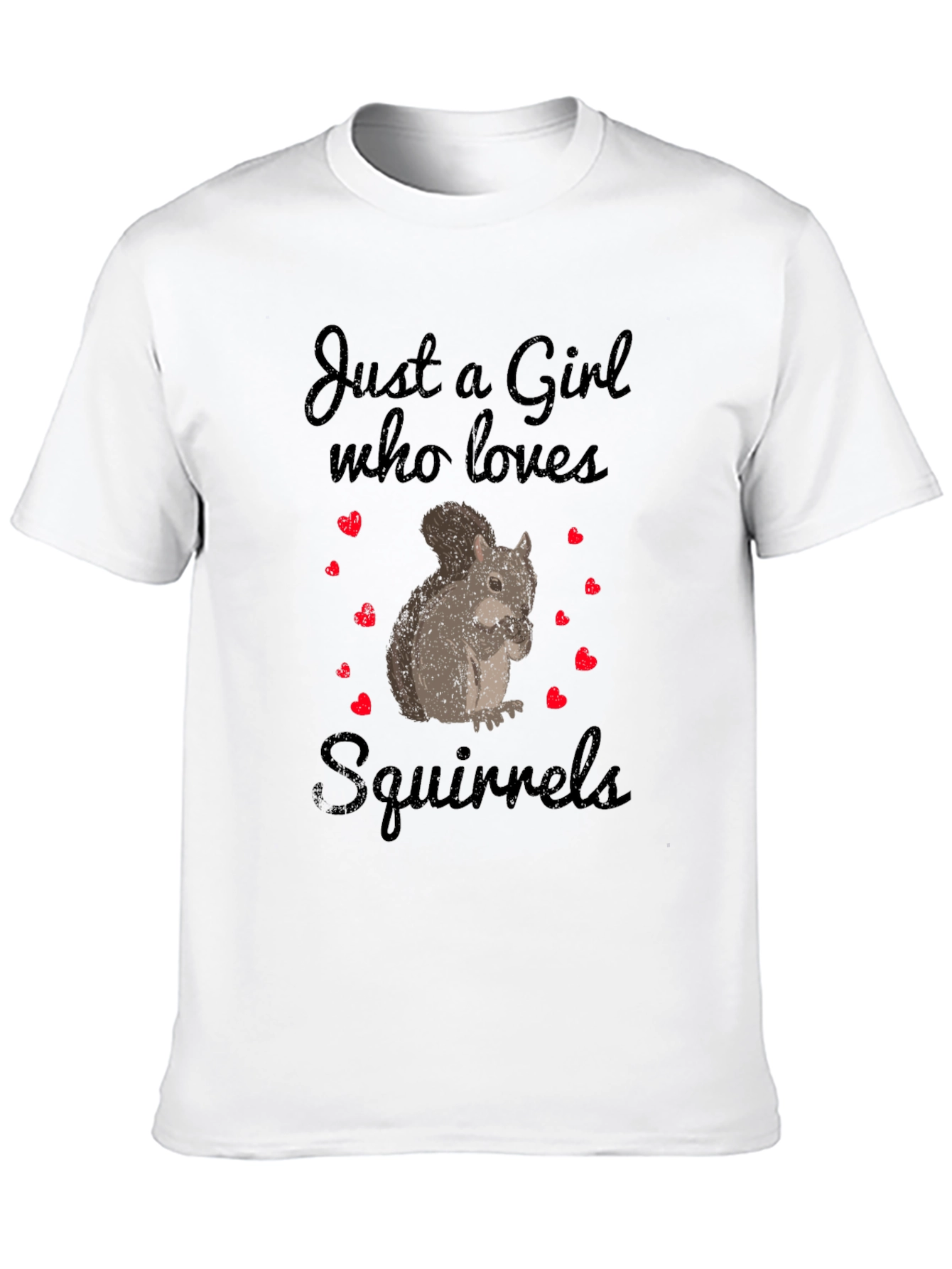 Just A Girl Who Loves Squirrels Graphic Tee