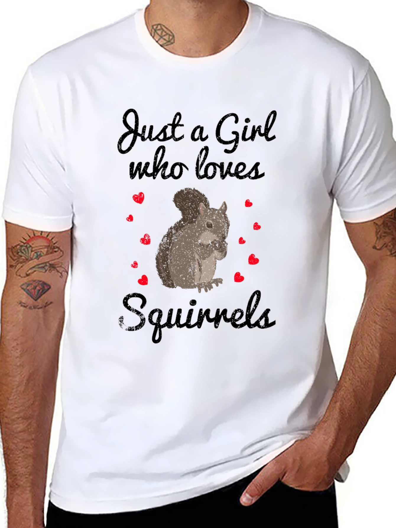 Just A Girl Who Loves Squirrels Graphic Tee