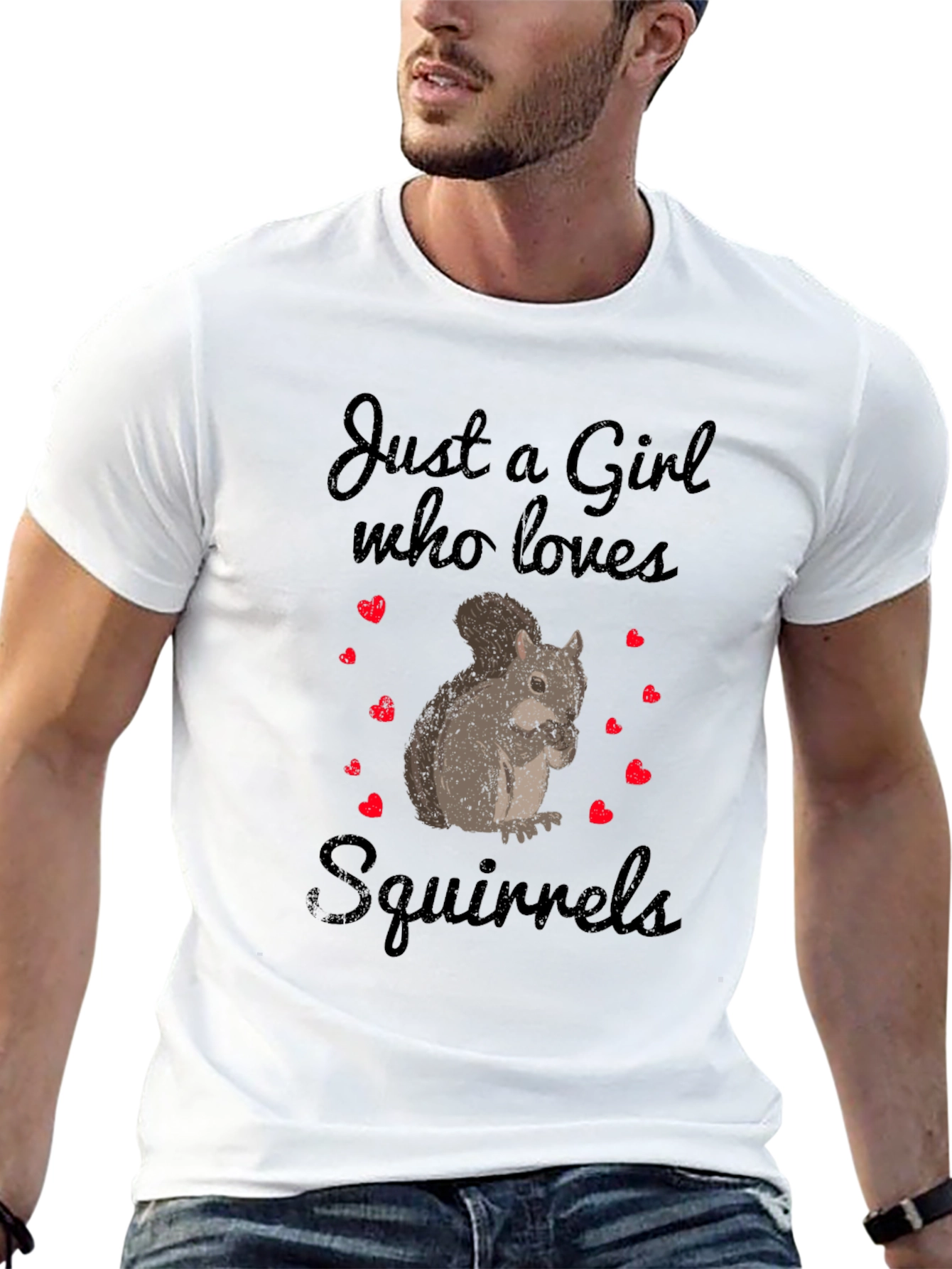 Just A Girl Who Loves Squirrels Graphic Tee