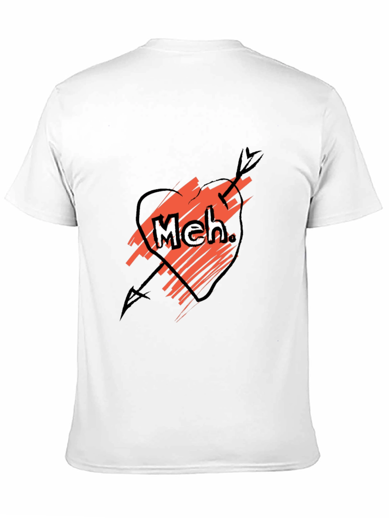 Meh Funny Sarcastic Graphic Tee