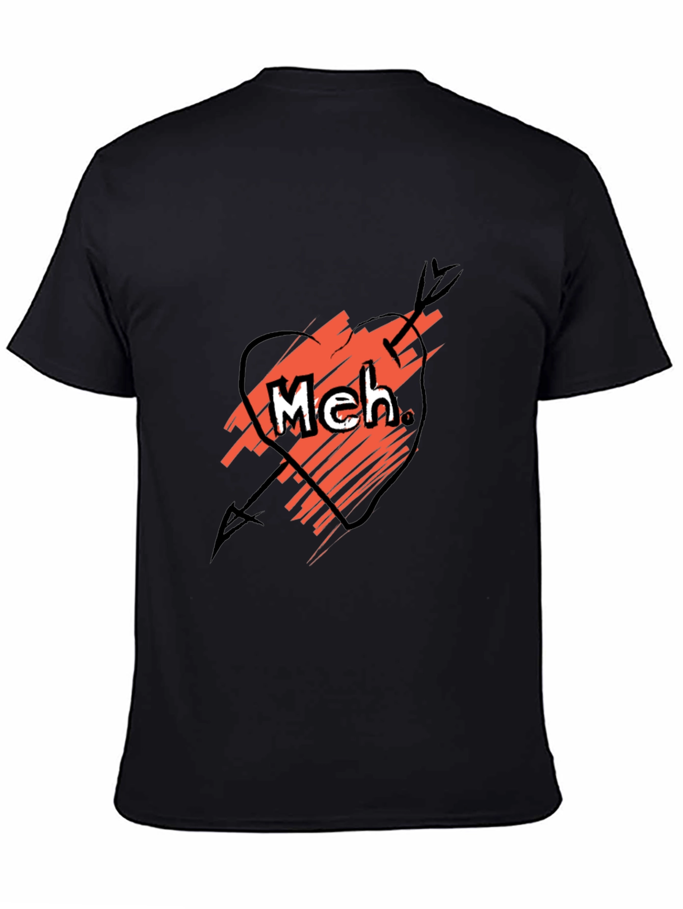 Meh Funny Sarcastic Graphic Tee