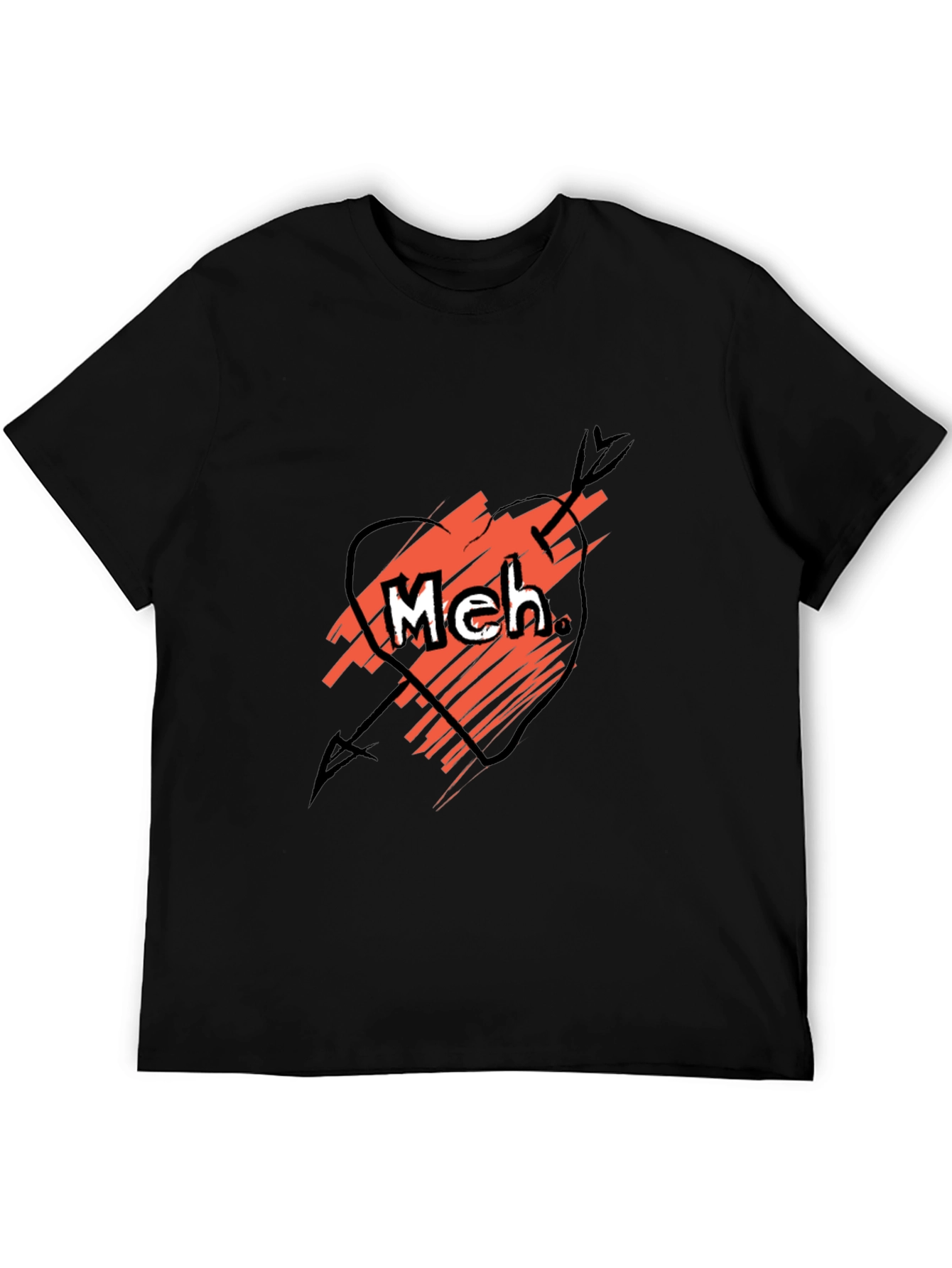Meh Funny Sarcastic Graphic Tee