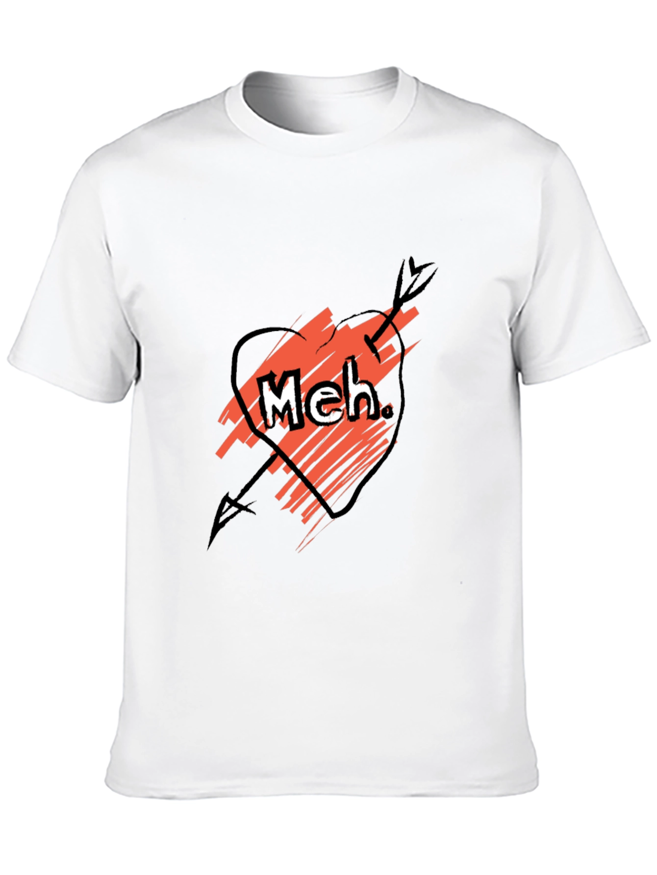 Meh Funny Sarcastic Graphic Tee