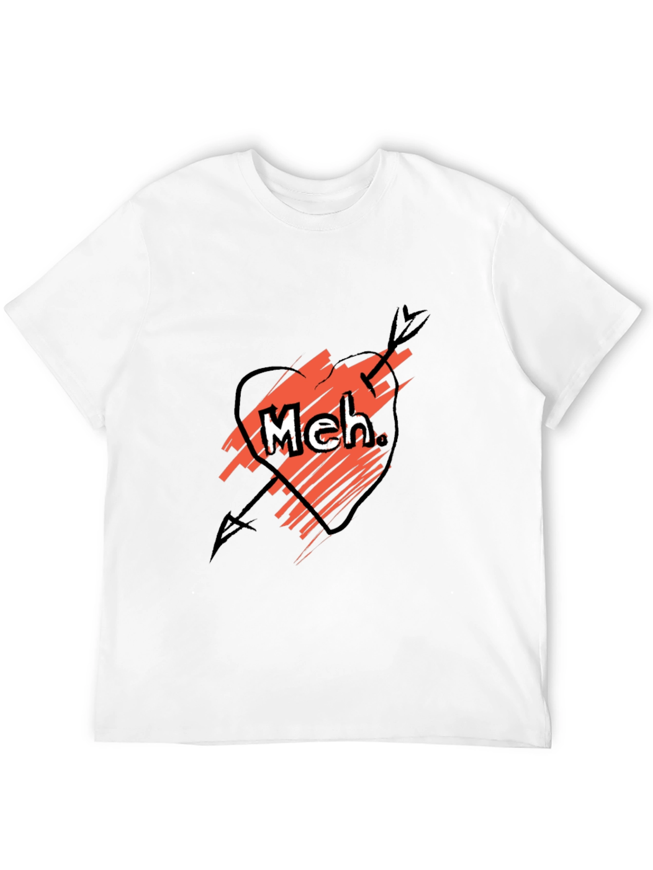 Meh Funny Sarcastic Graphic Tee