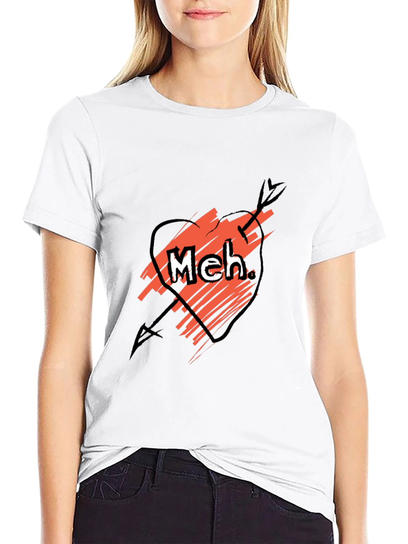 Meh Funny Sarcastic Graphic Tee