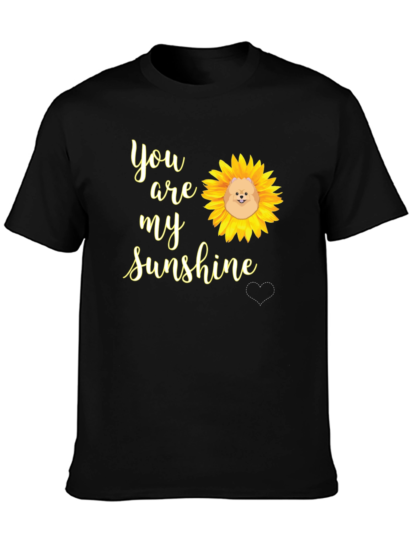 You are My Sunshine Dog Sunflower Graphic Tee