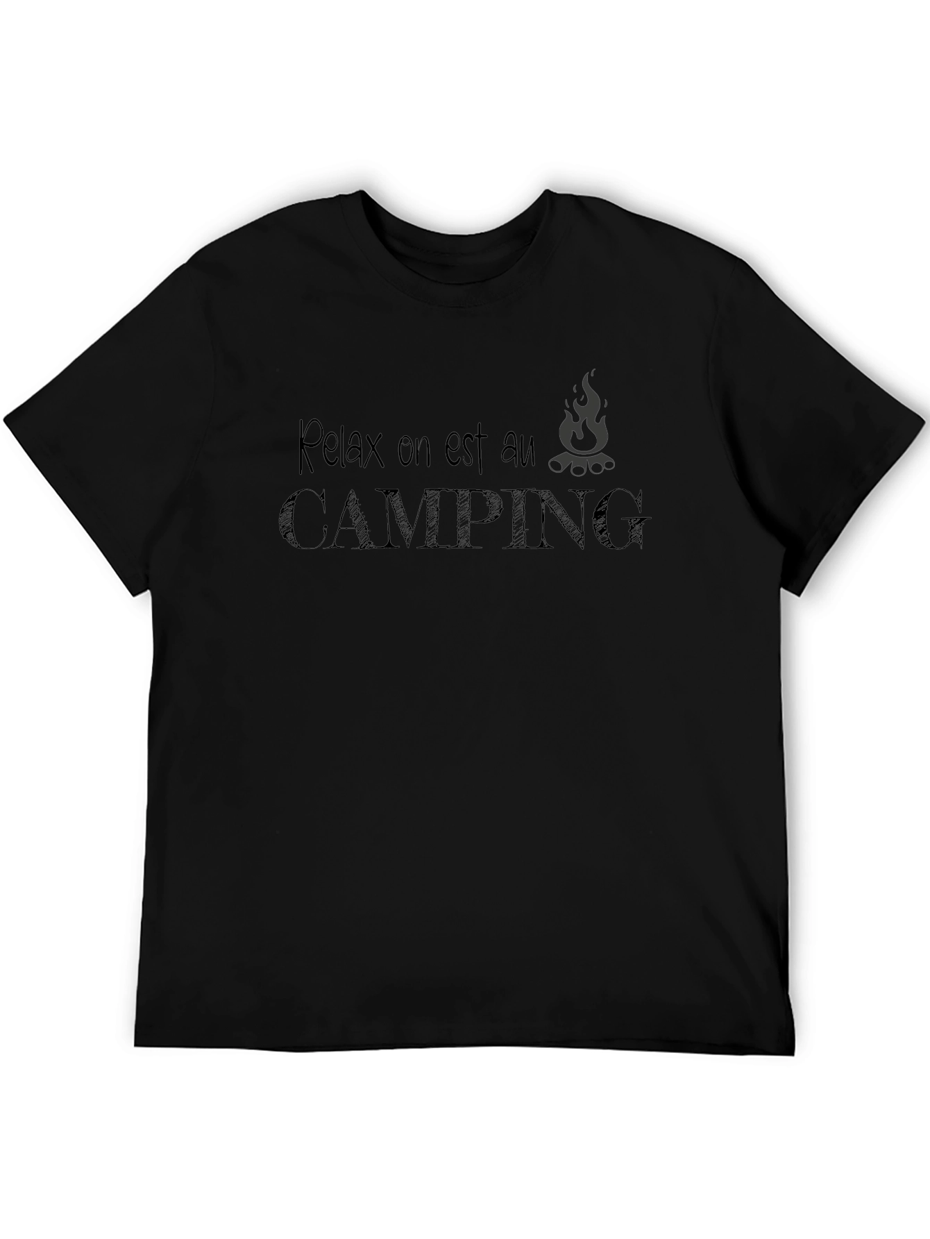 Relax Camping Tee - Black T-Shirt