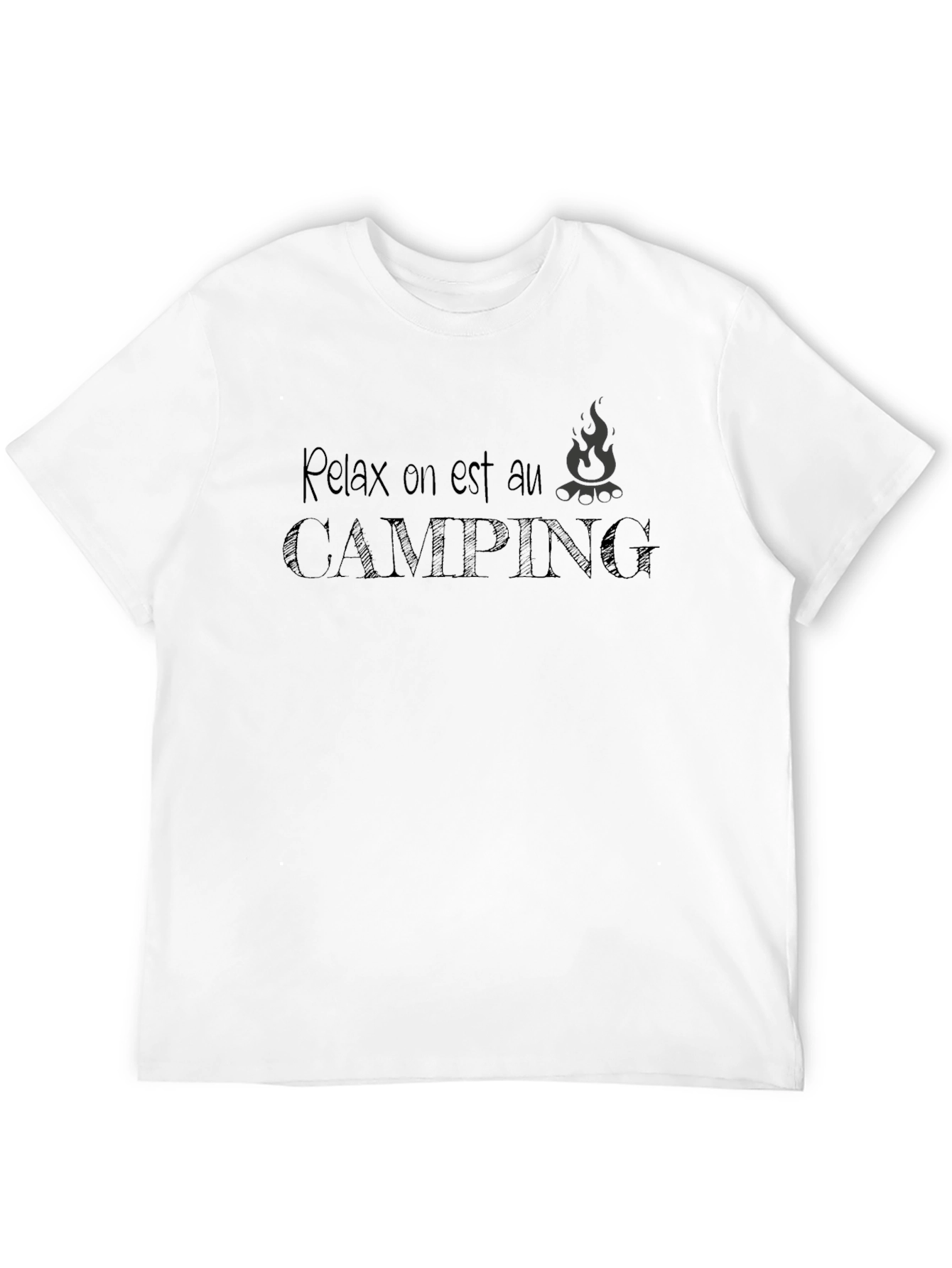 Relax Camping Tee - Black T-Shirt
