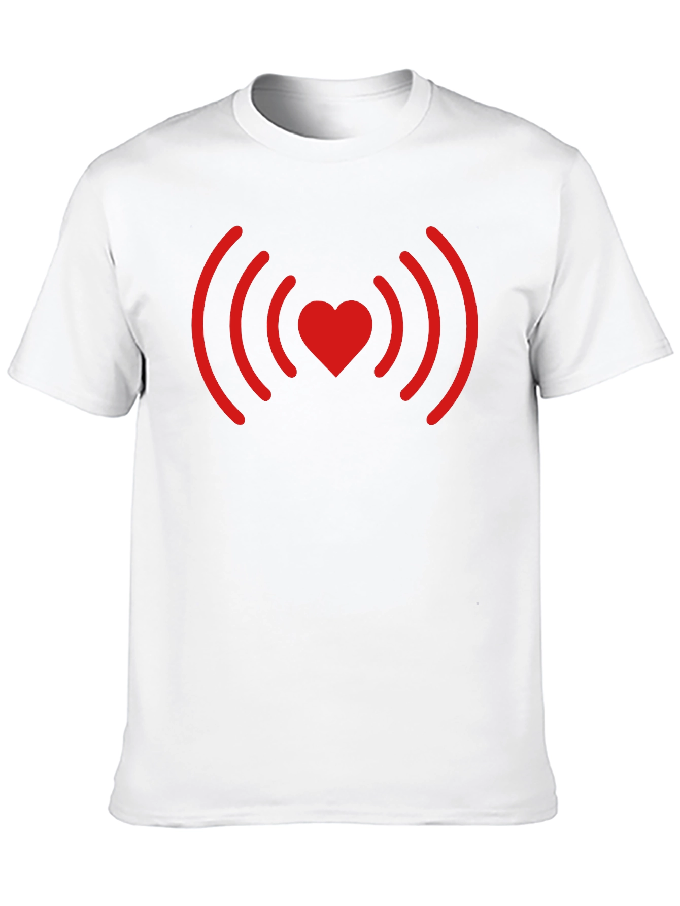 Heartbeat Love Signal T-Shirt - Black