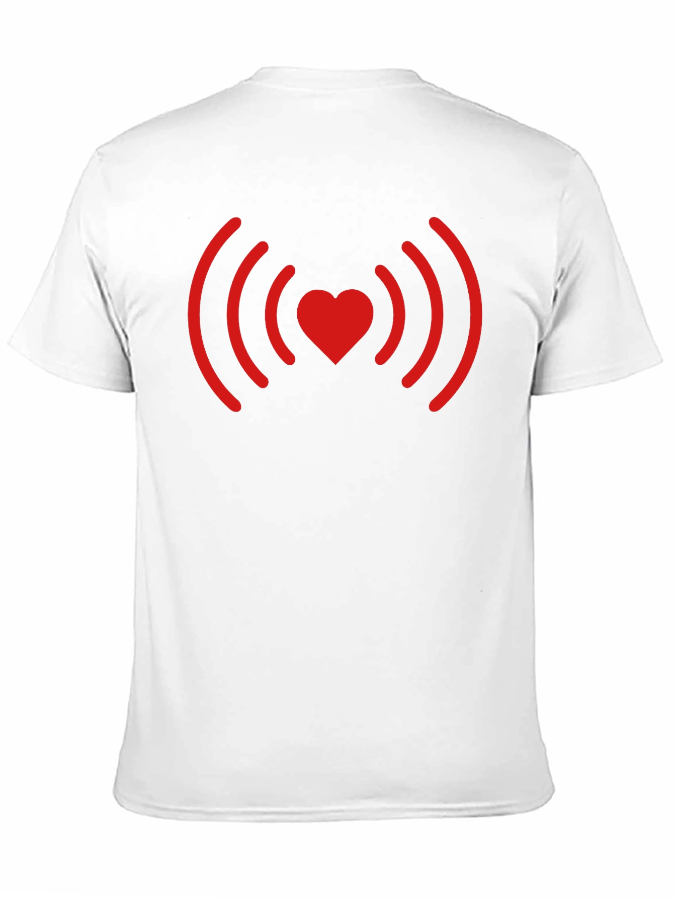 Heartbeat Love Signal T-Shirt - Black