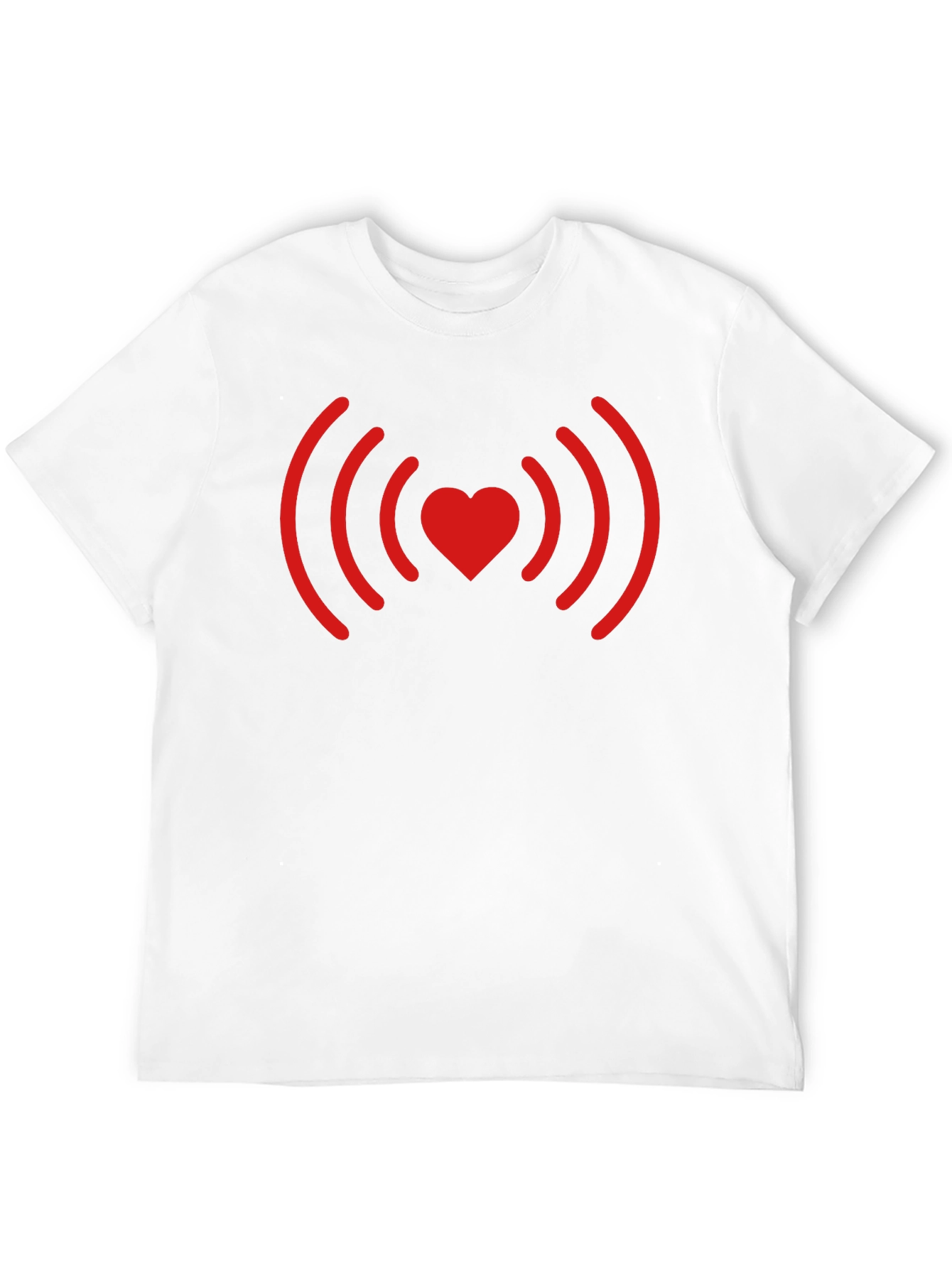 Heartbeat Love Signal T-Shirt - Black