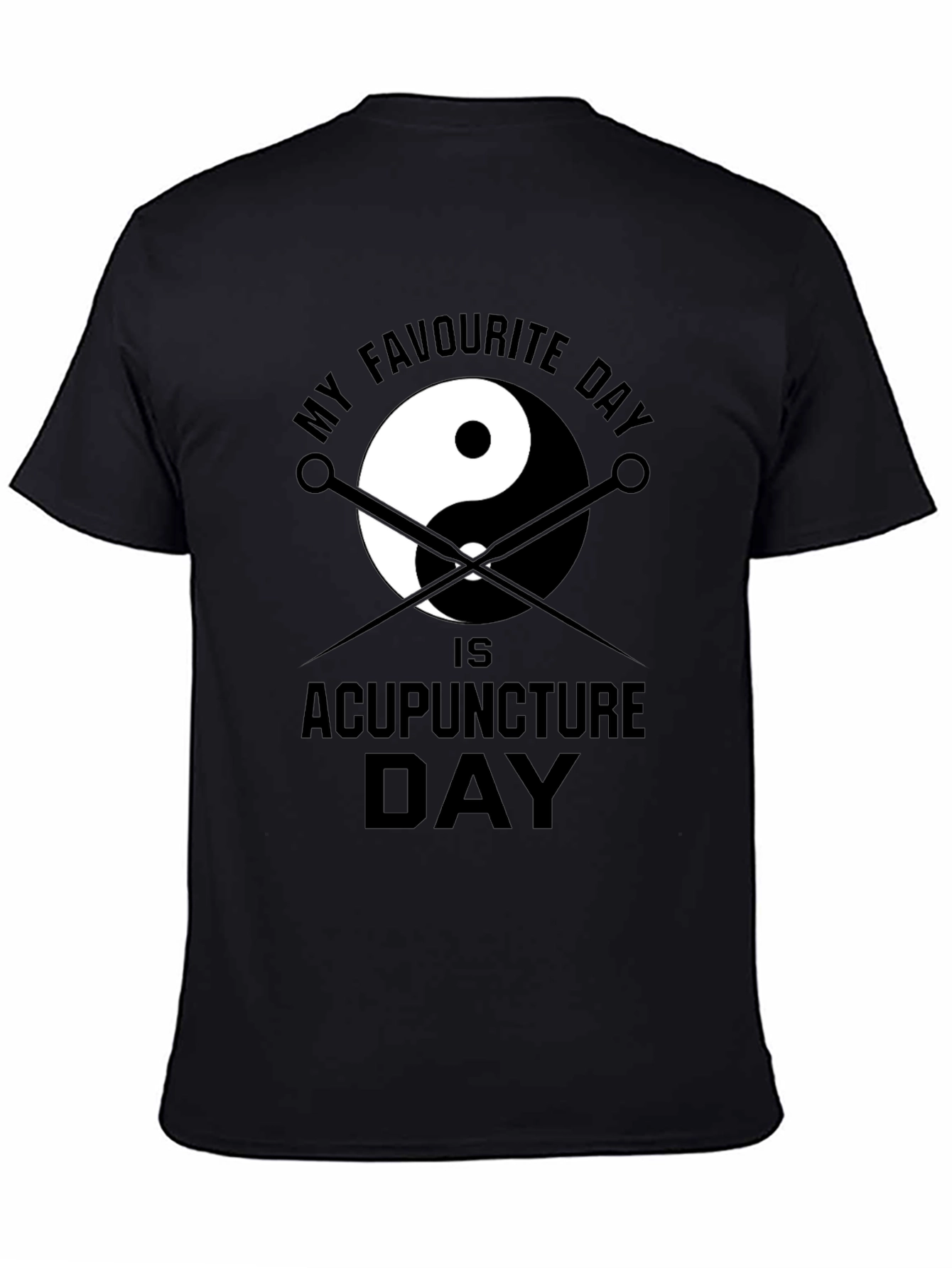 Acupuncture Yin Yang Graphic T-Shirt