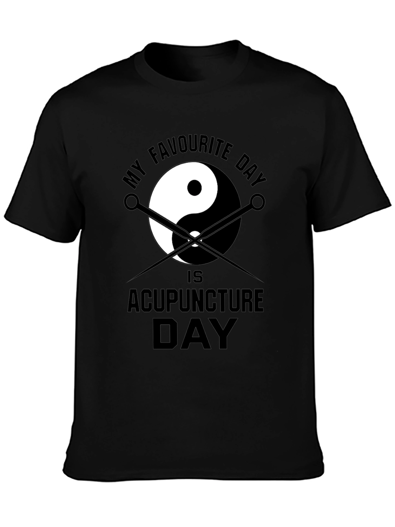 Acupuncture Yin Yang Graphic T-Shirt