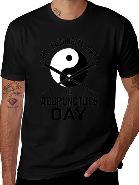 Acupuncture Yin Yang Graphic T-Shirt