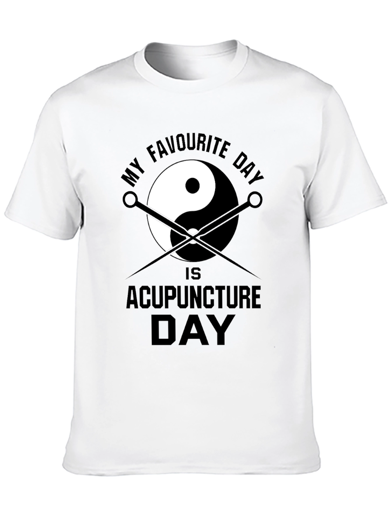 Acupuncture Yin Yang Graphic T-Shirt