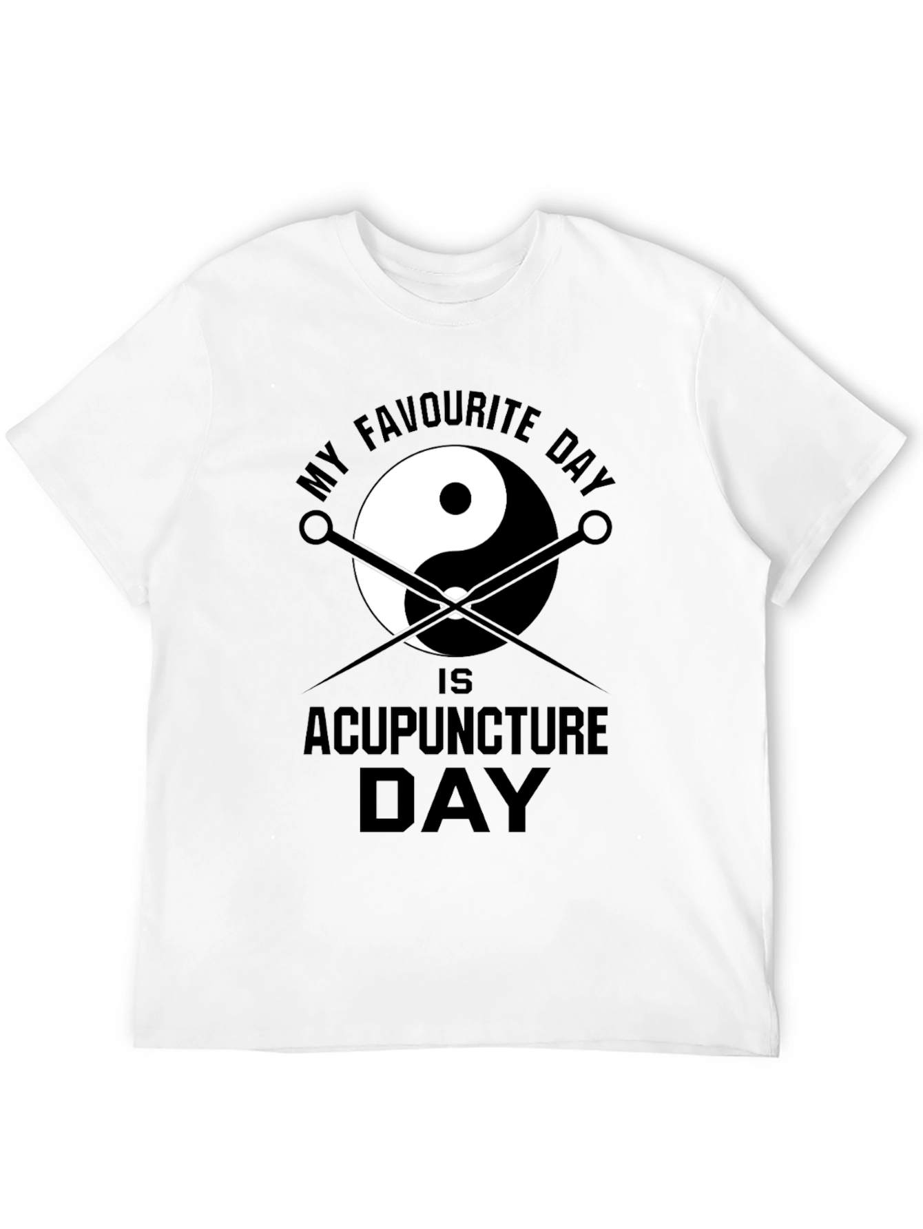 Acupuncture Yin Yang Graphic T-Shirt