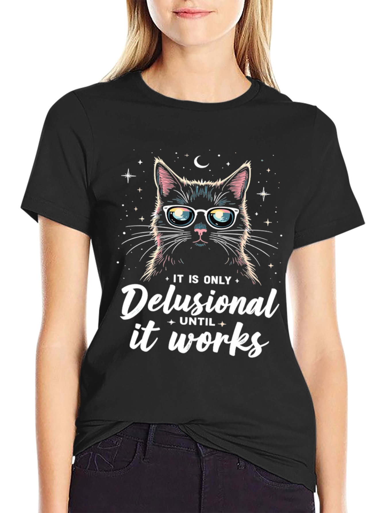 Delusional Cat T-Shirt - Funny Unisex Tee