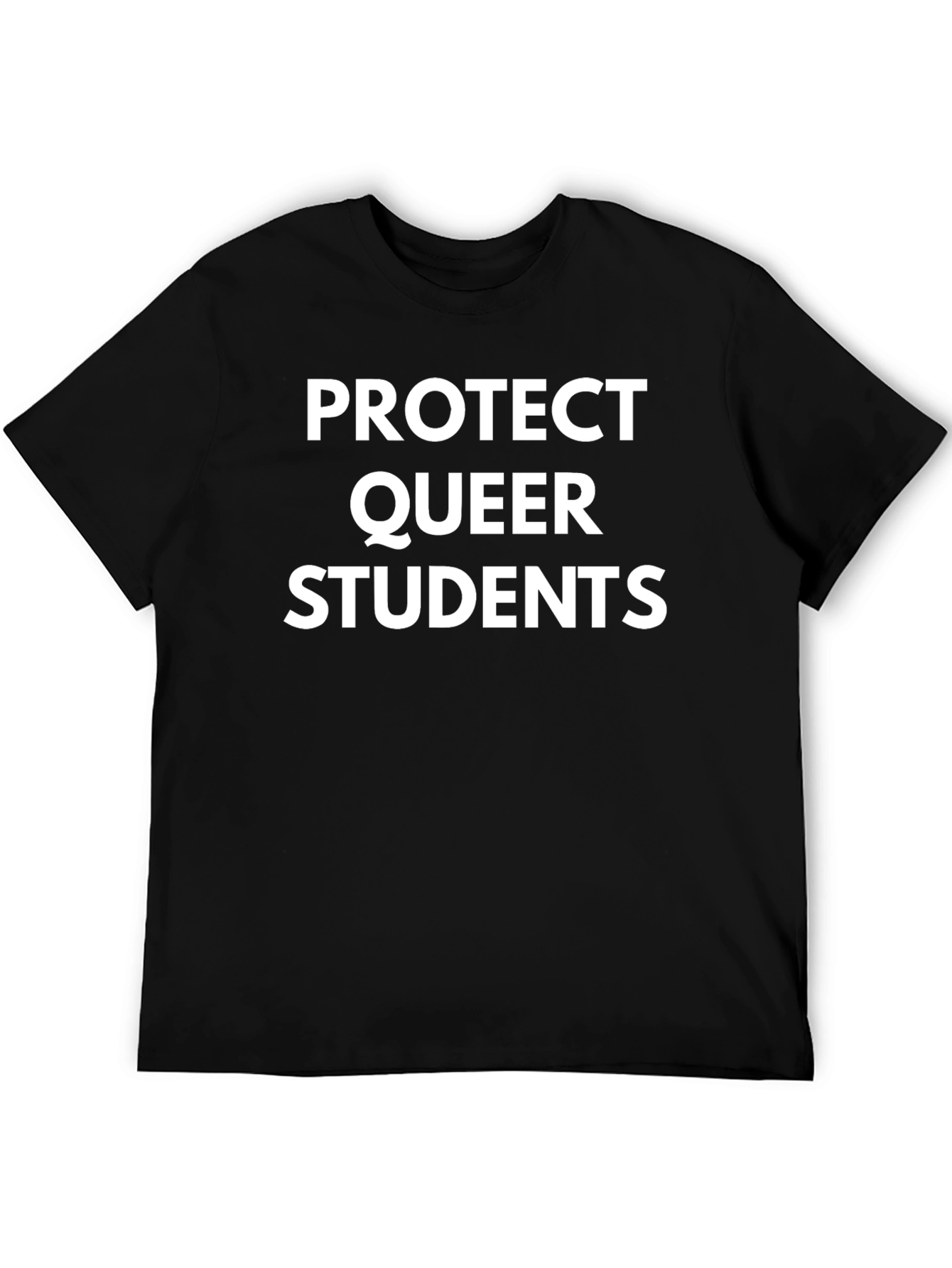 Protect Queer Students T-Shirt - Black Graphic Tee