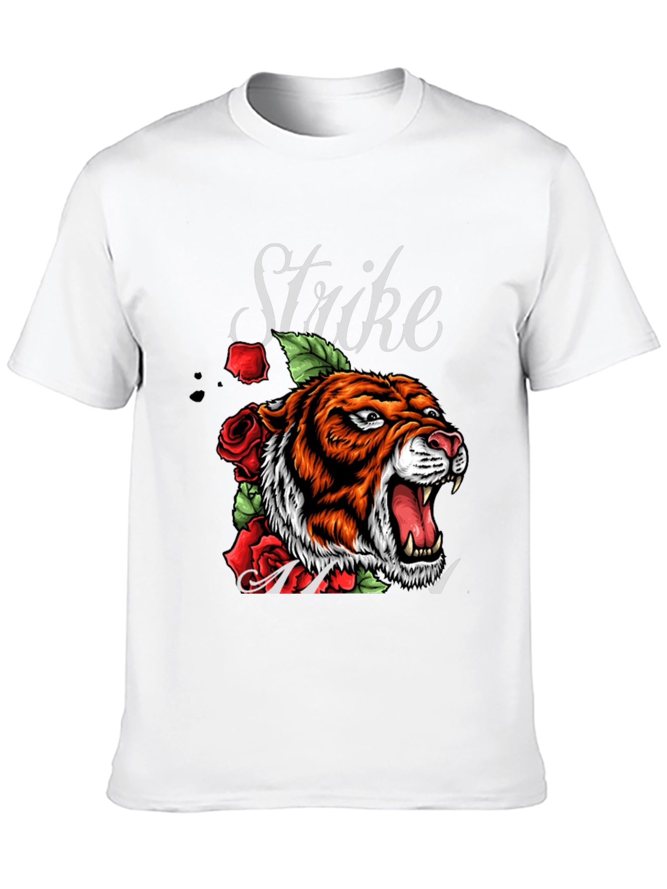 Tiger Strike Graphic Tee - Mens Black T-Shirt