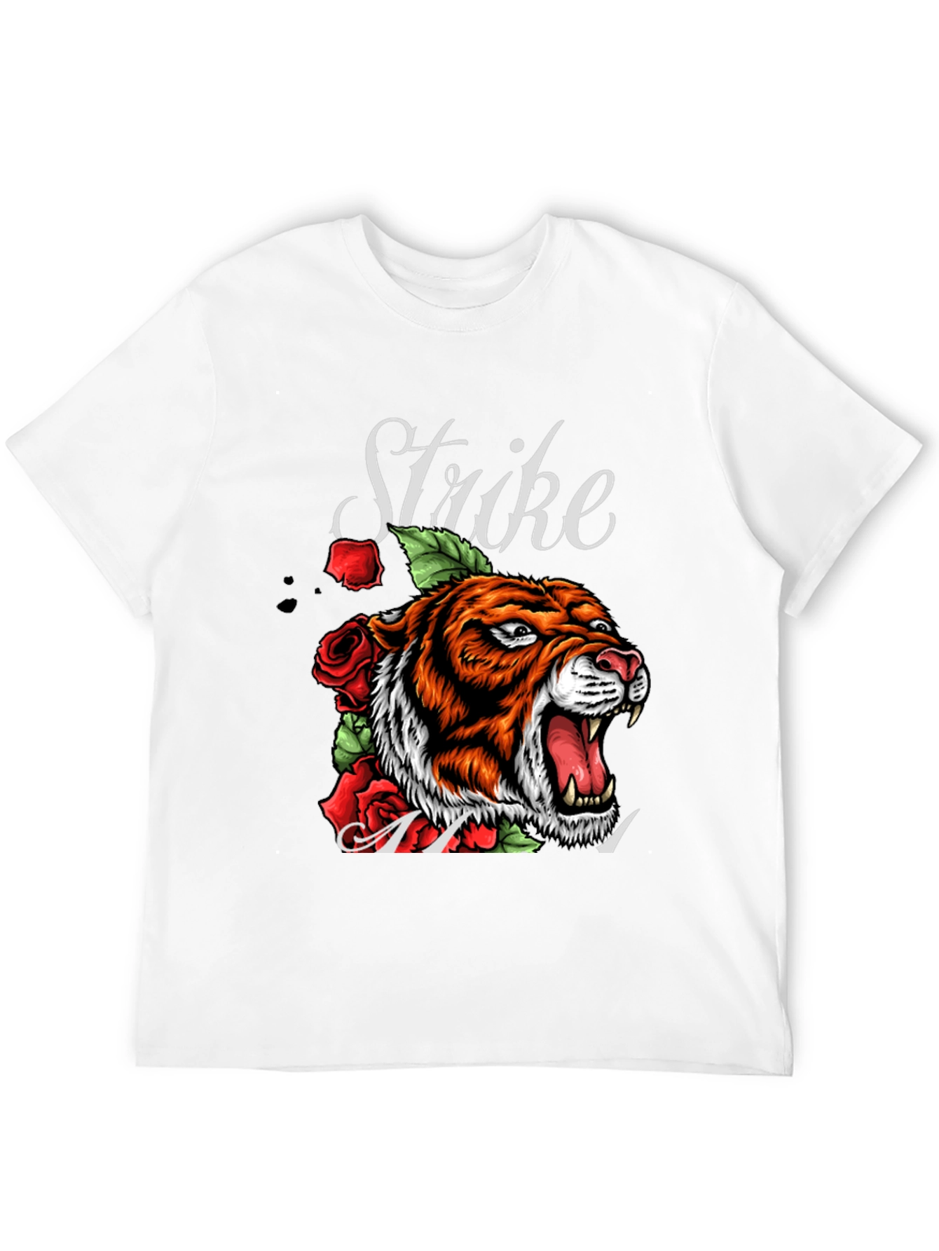 Tiger Strike Graphic Tee - Mens Black T-Shirt