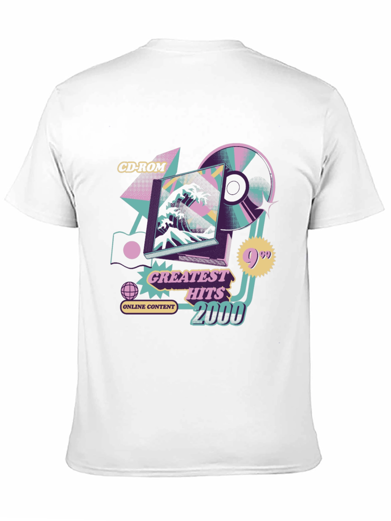Retro 2000s Greatest Hits CD-ROM Graphic T-Shirt