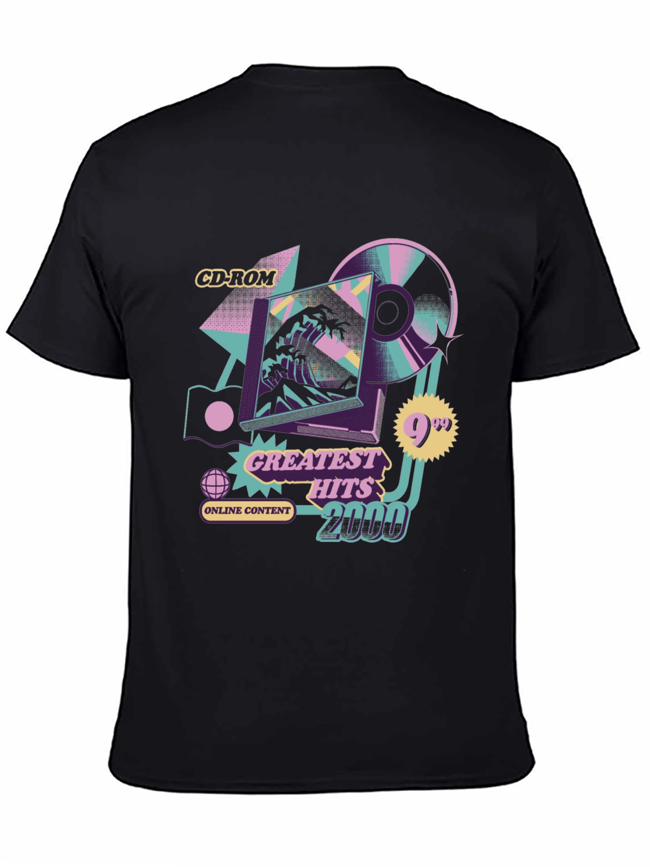 Retro 2000s Greatest Hits CD-ROM Graphic T-Shirt