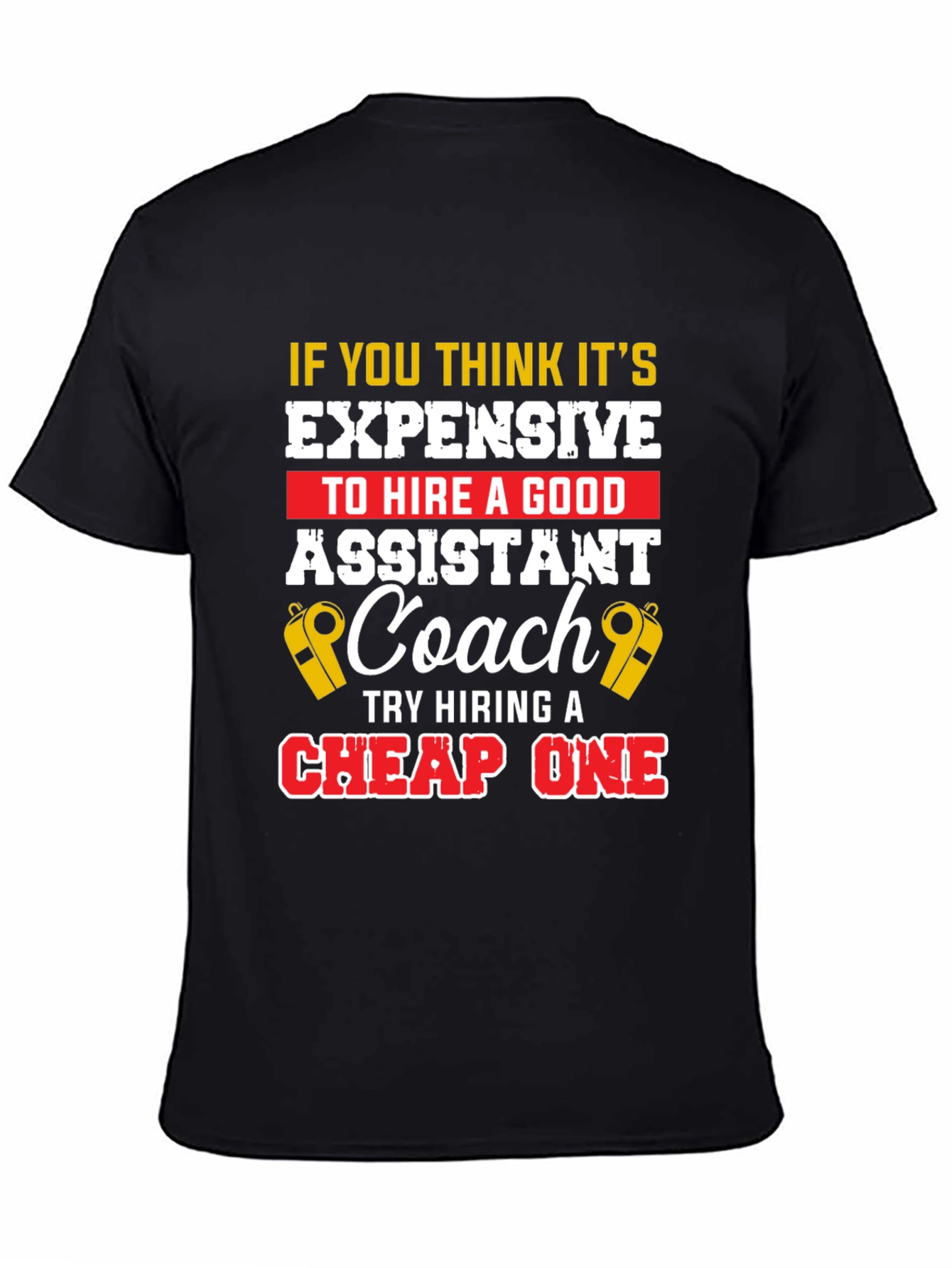 Funny Assistant Coach T-Shirt: Hire a Good One!