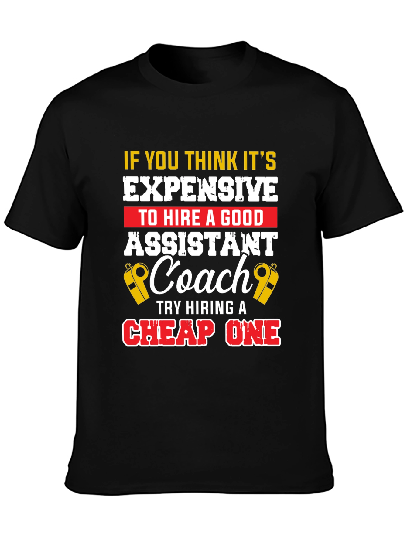 Funny Assistant Coach T-Shirt: Hire a Good One!