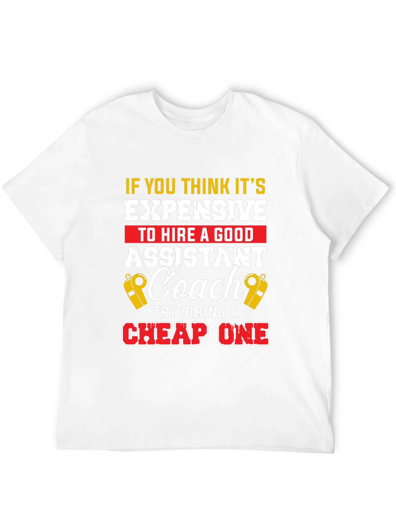 Funny Assistant Coach T-Shirt: Hire a Good One!