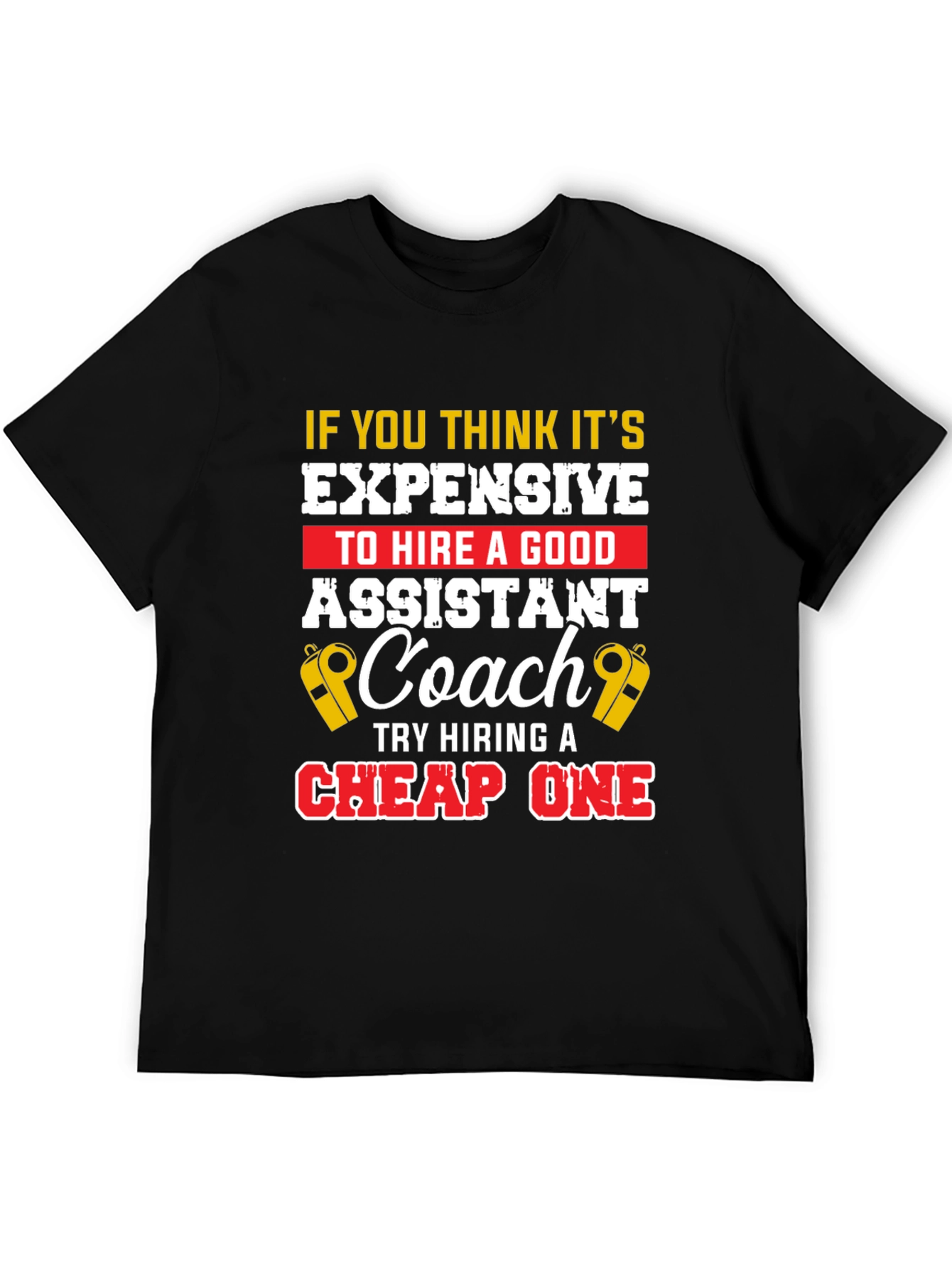 Funny Assistant Coach T-Shirt: Hire a Good One!
