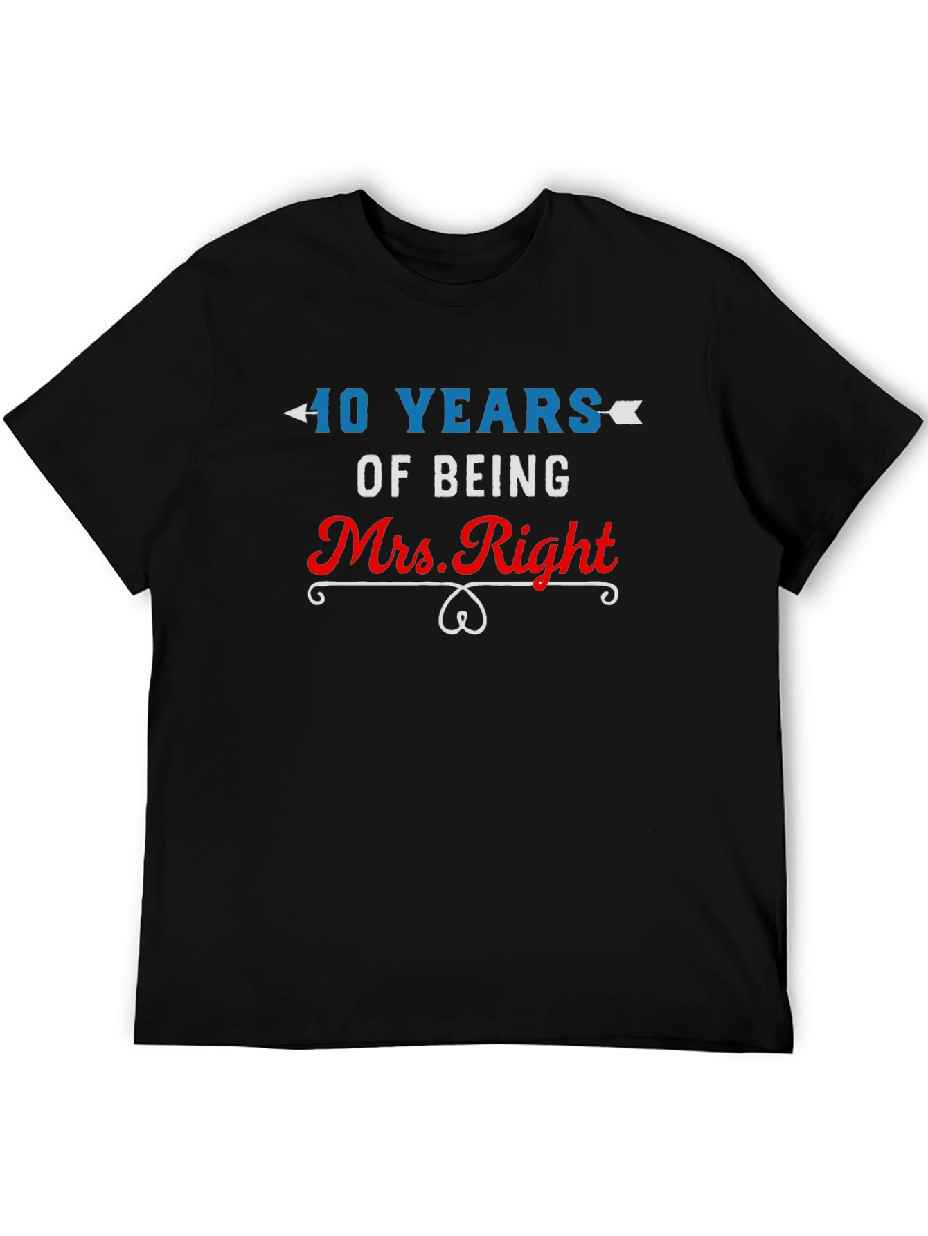 40 Years Mrs. Right Anniversary T-Shirt