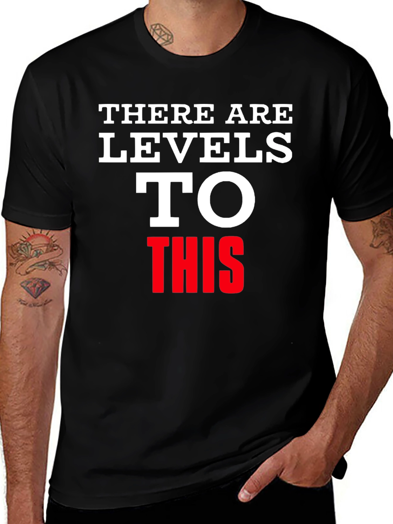 Levels to This Graphic Tee - Black