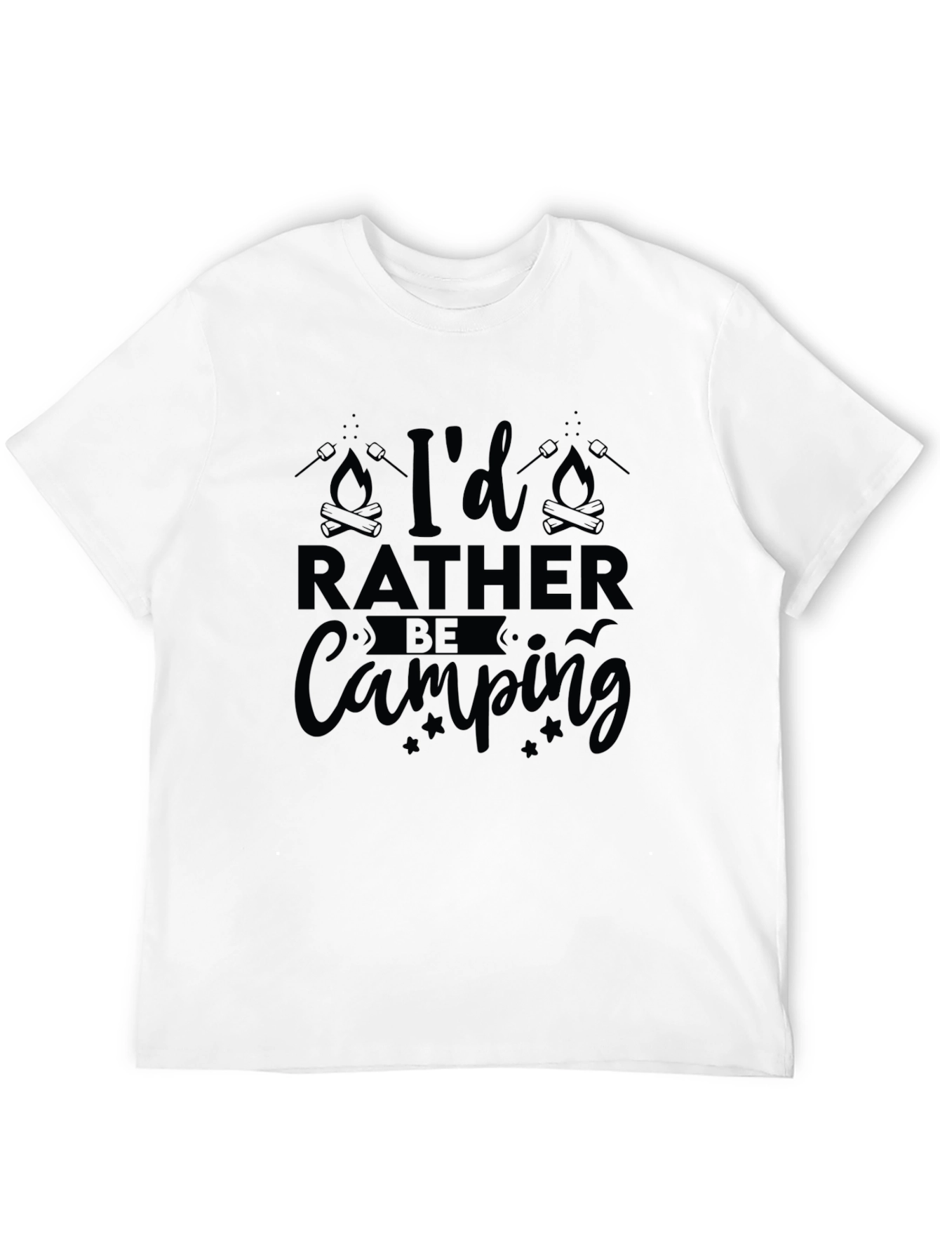 Camping T-Shirt - Id Rather Be Camping