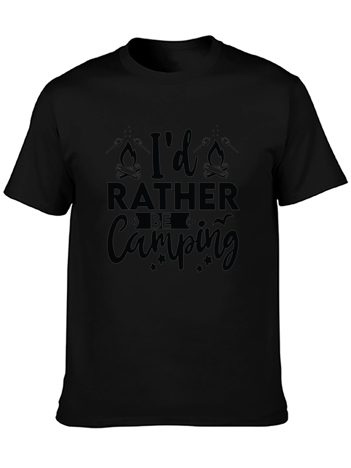 Camping T-Shirt - Id Rather Be Camping