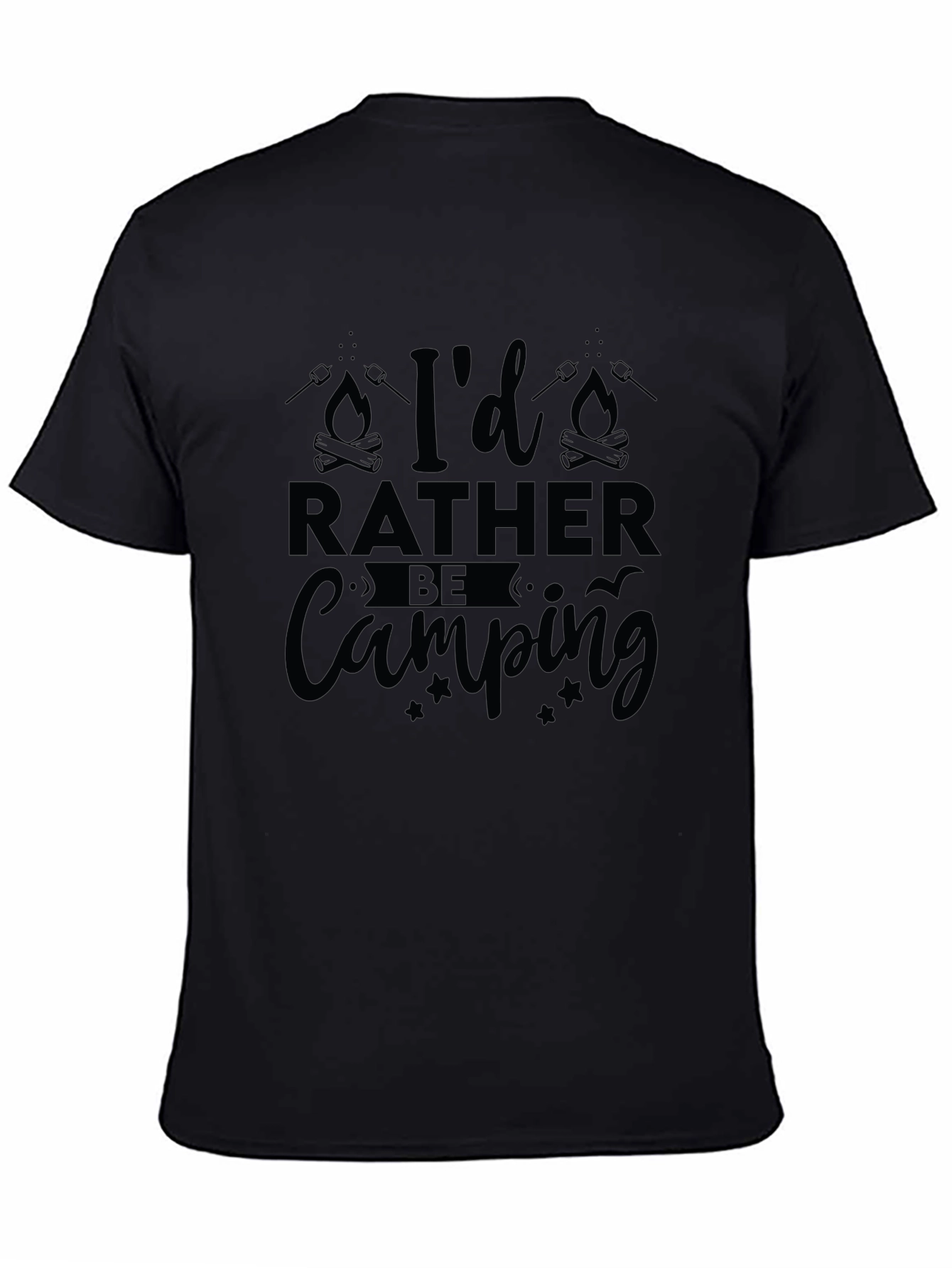 Camping T-Shirt - Id Rather Be Camping