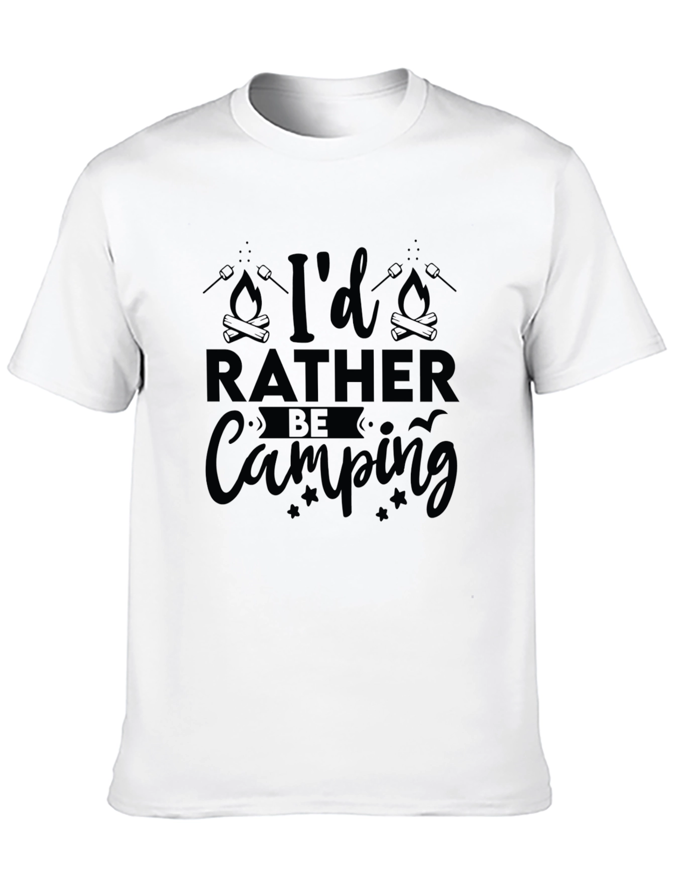 Camping T-Shirt - Id Rather Be Camping