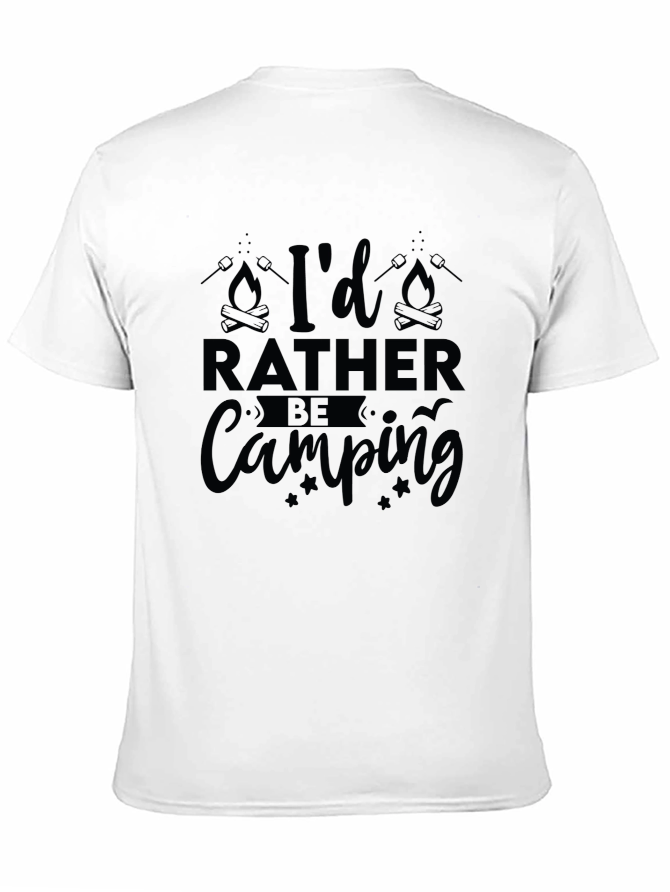Camping T-Shirt - Id Rather Be Camping