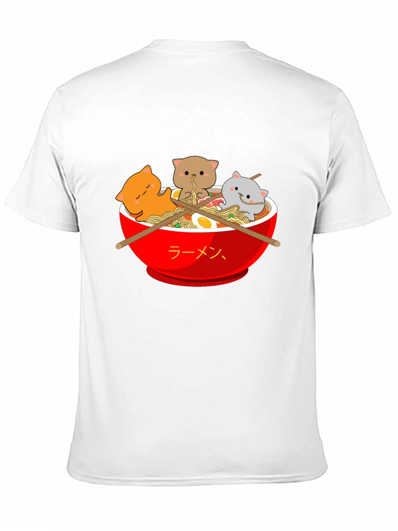 Ramen Cat T-Shirt - Kawaii Noodle Bowl Tee
