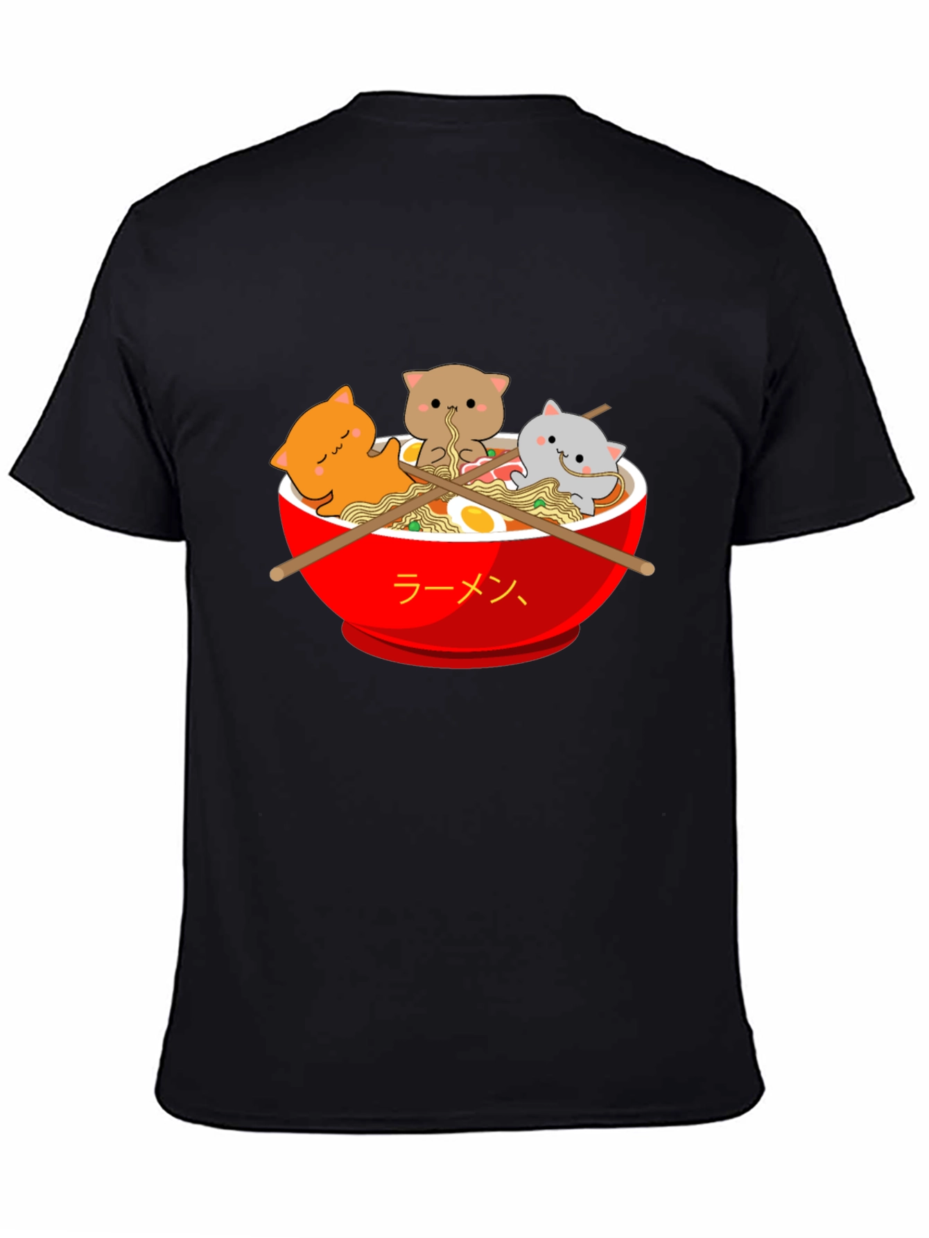 Ramen Cat T-Shirt - Kawaii Noodle Bowl Tee
