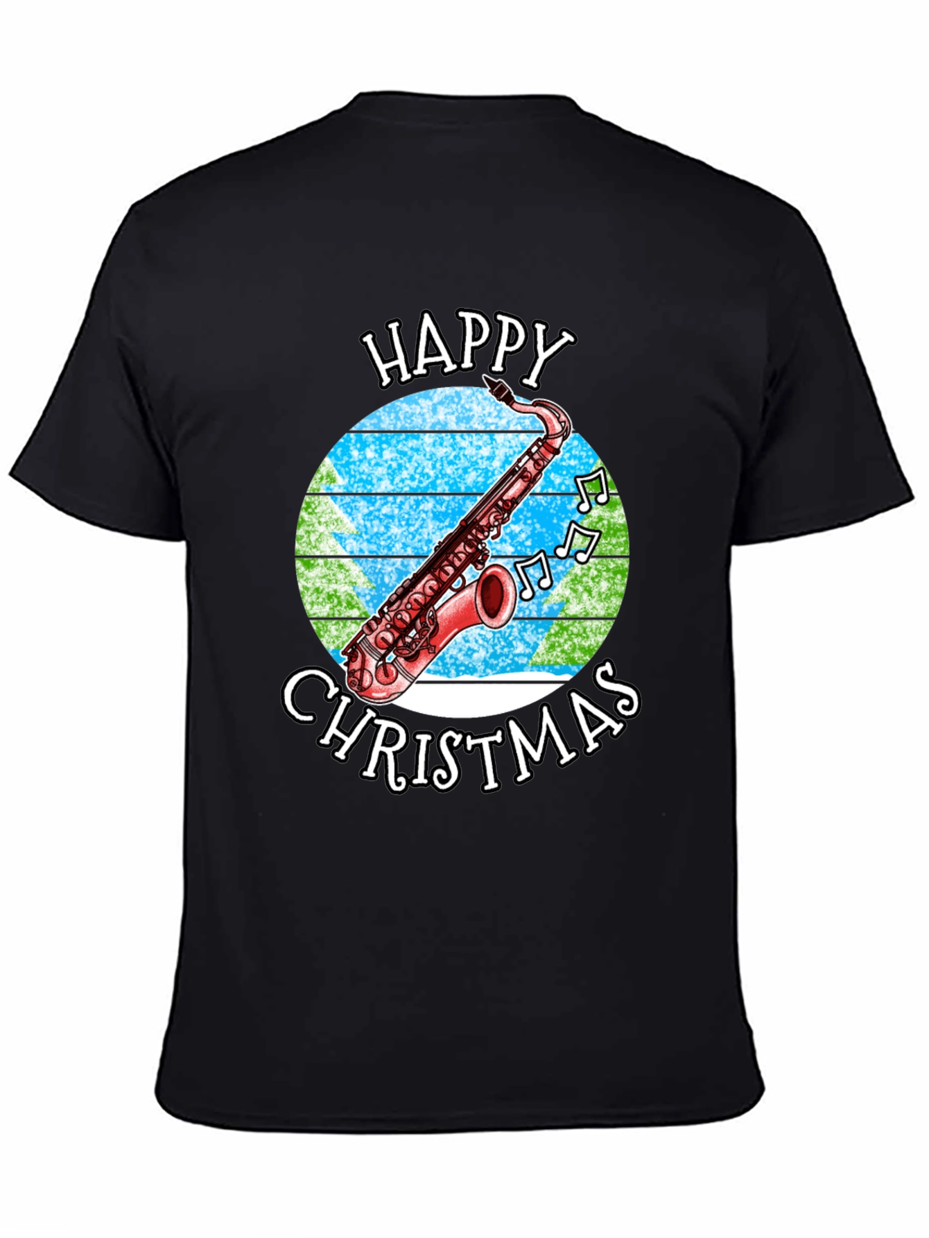 Happy Christmas Saxophone T-Shirt