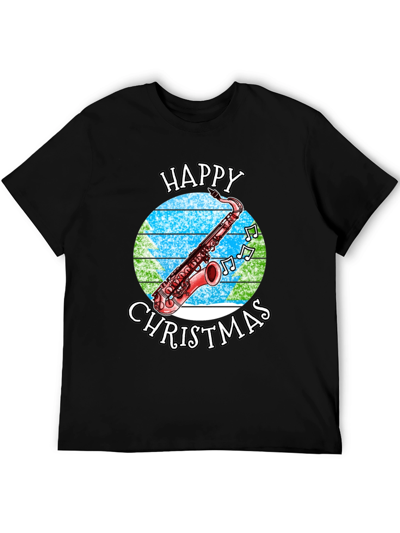 Happy Christmas Saxophone T-Shirt