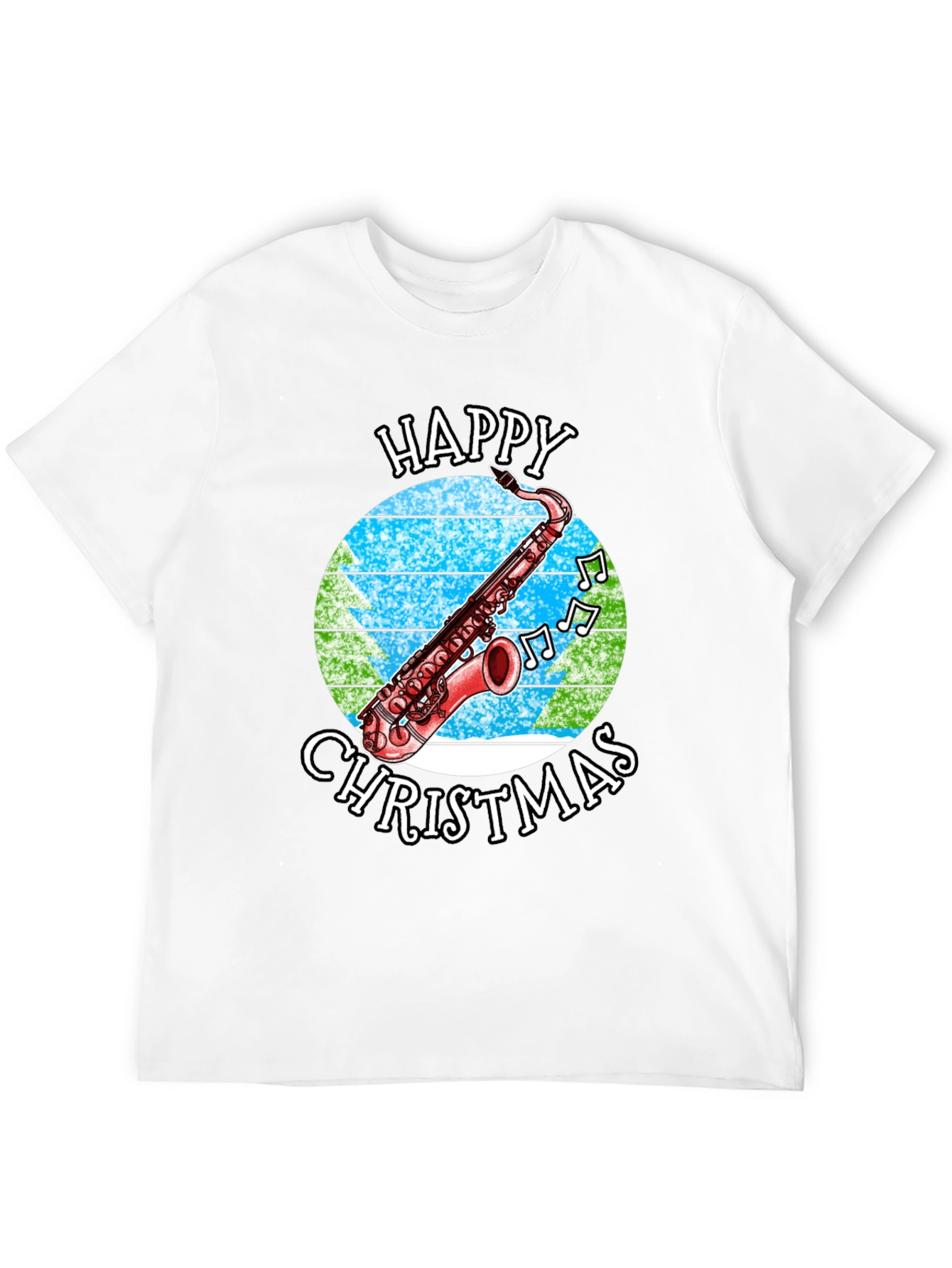 Happy Christmas Saxophone T-Shirt