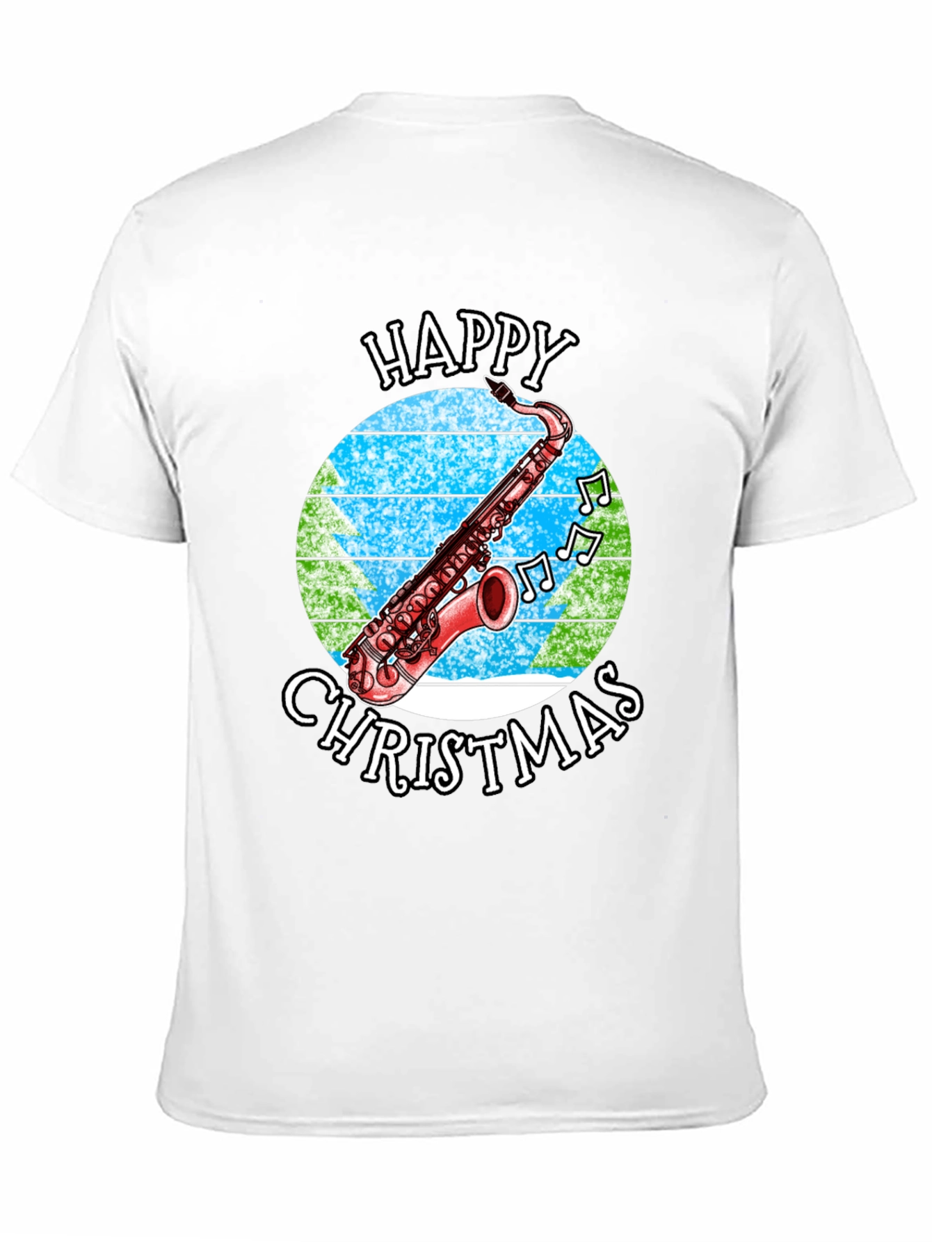 Happy Christmas Saxophone T-Shirt